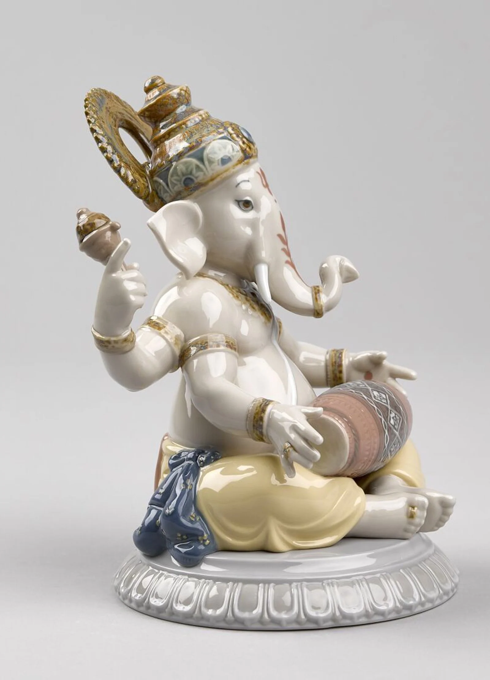 Lladro Mridangam Ganesha Figurine - Image 7