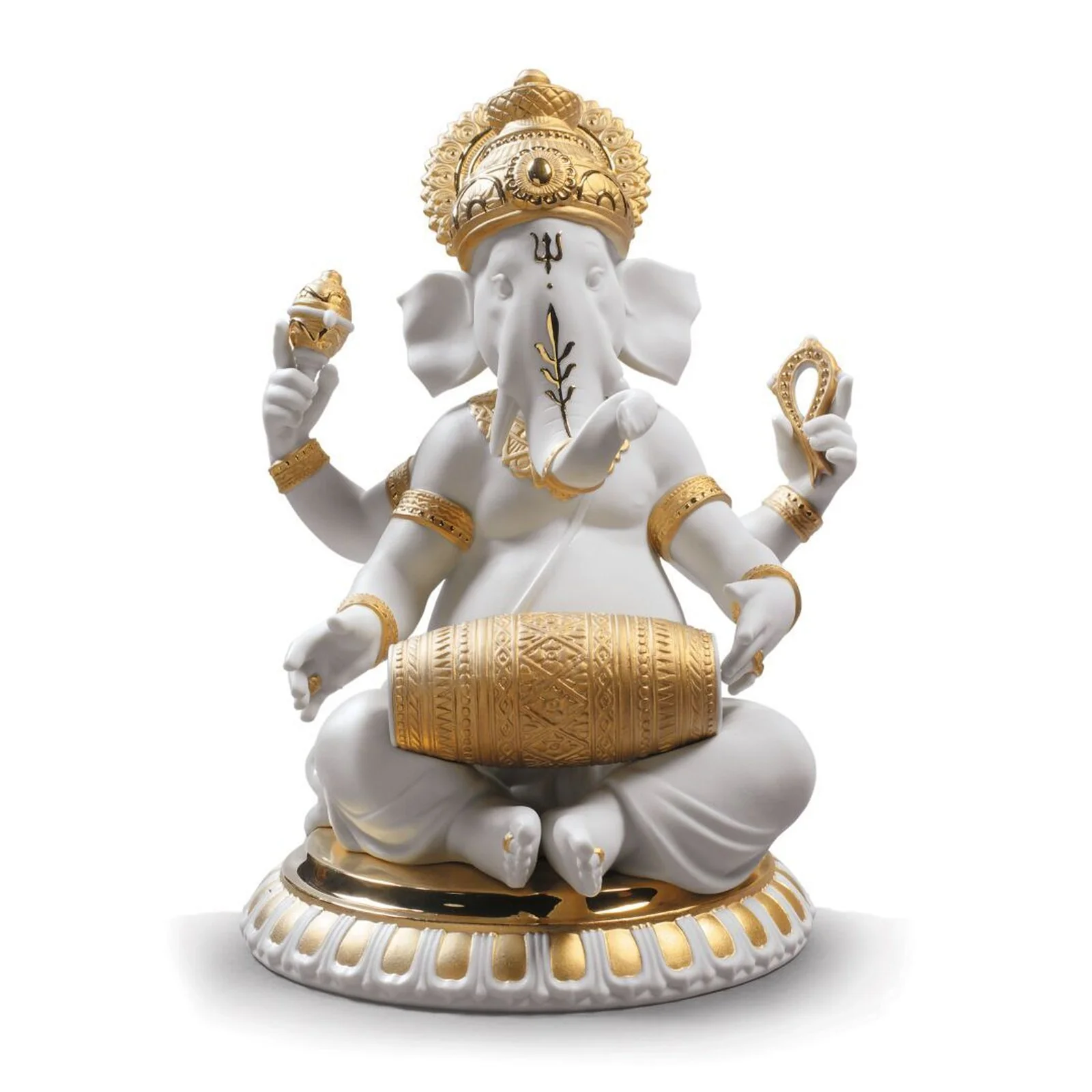 Lladro Mridangam Ganesha Figurine - Image 8
