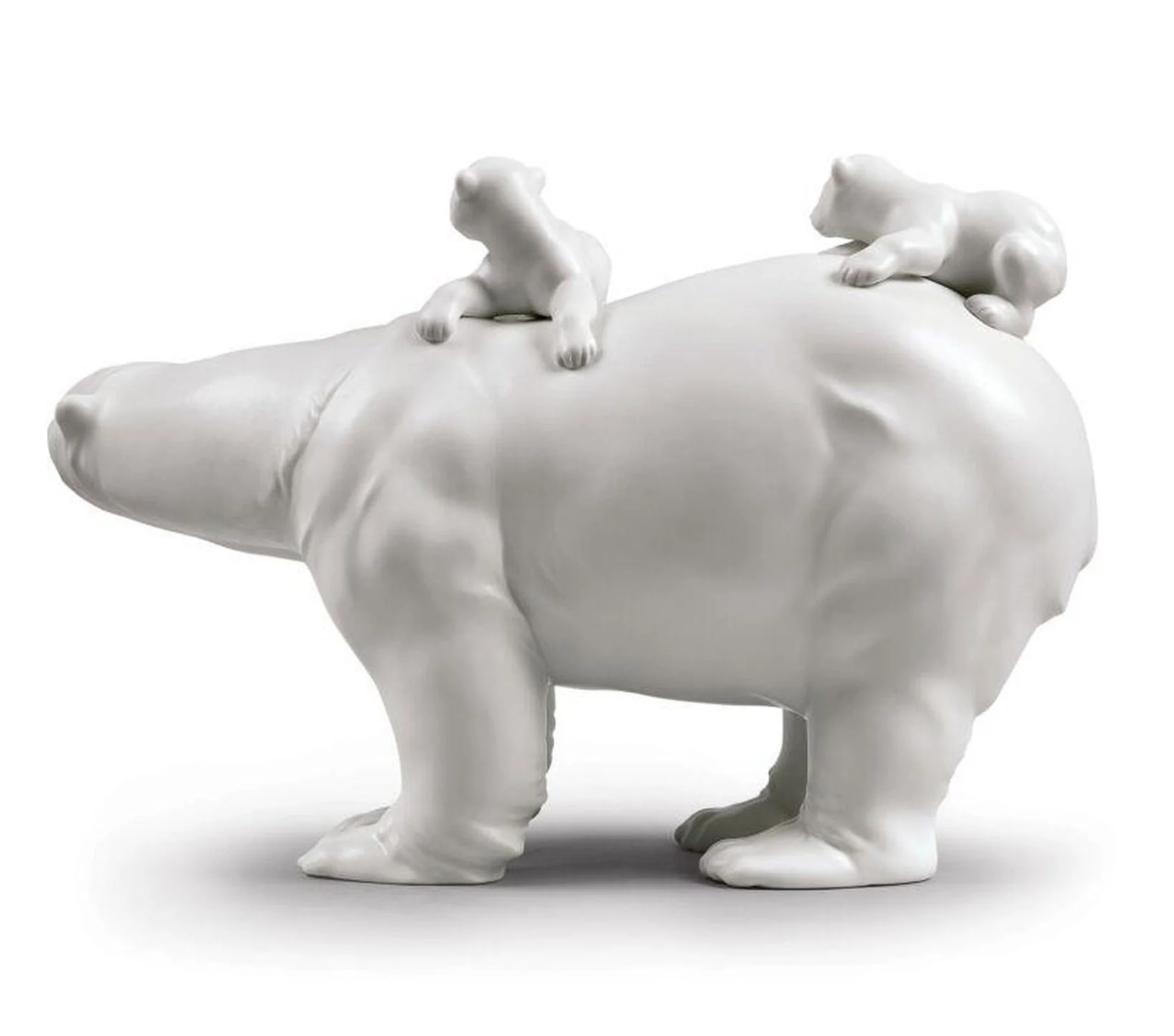 Lladro Mummy Bear and Babies Figurine - Image 3