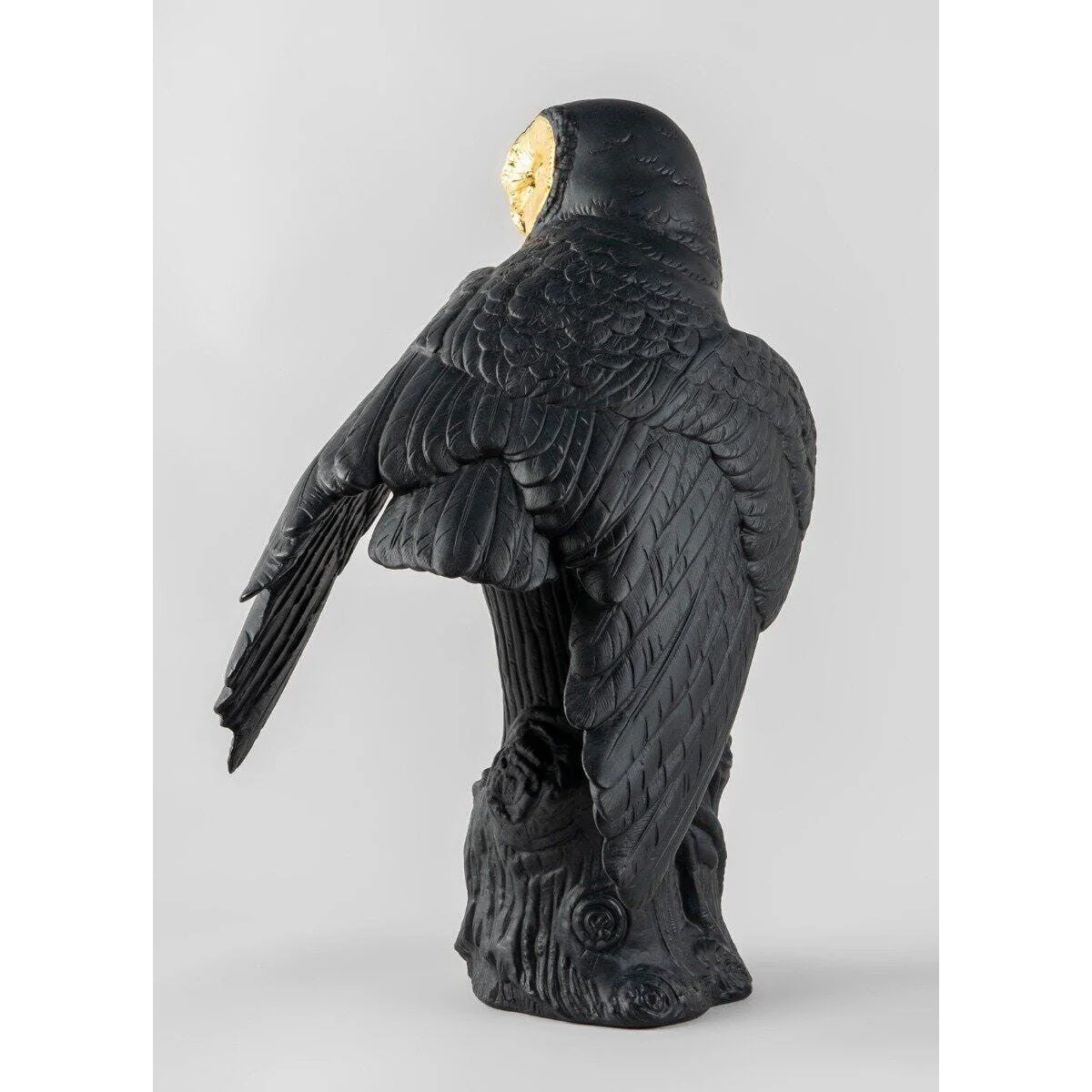 Lladro Owl (Black-Gold) - Image 5