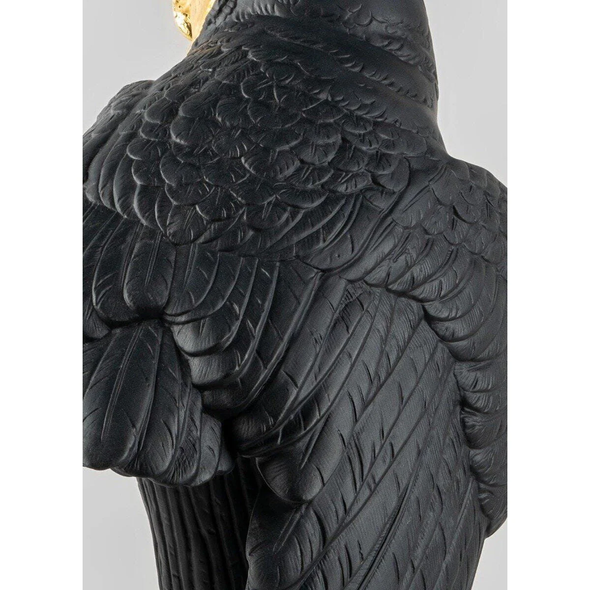 Lladro Owl (Black-Gold) - Image 6