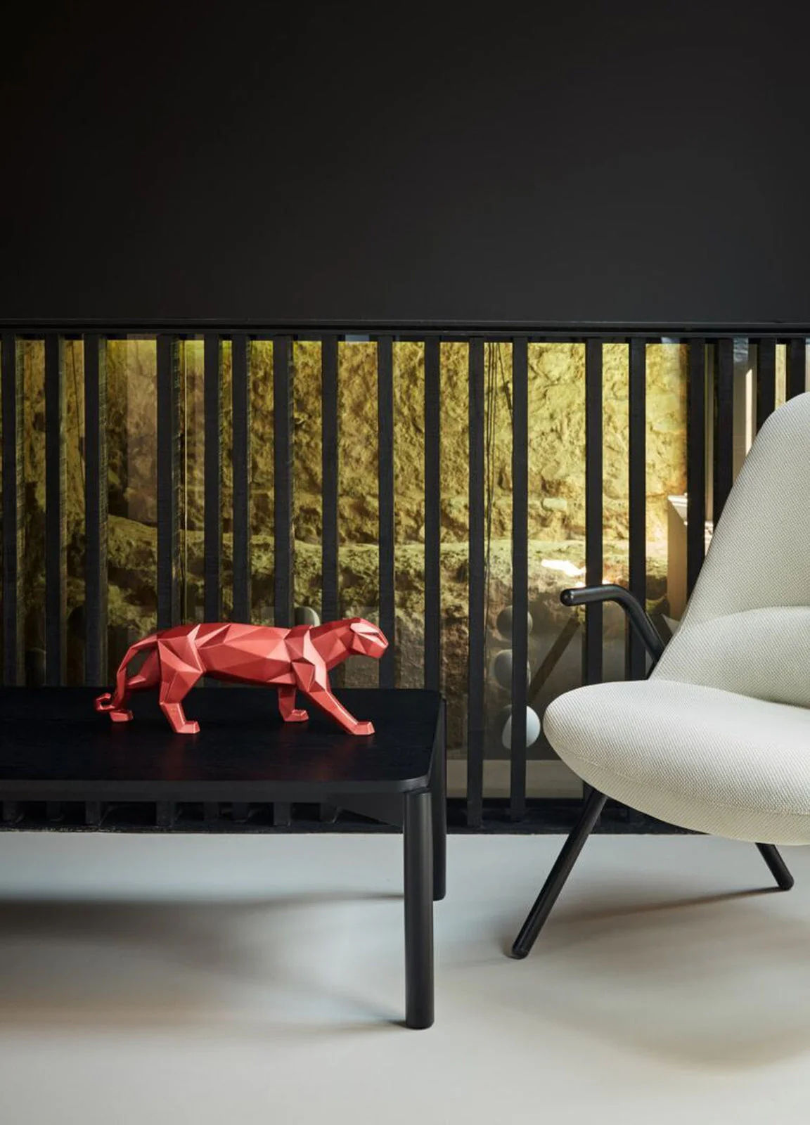 Lladro Panther Figurine Metallic Red - Image 8
