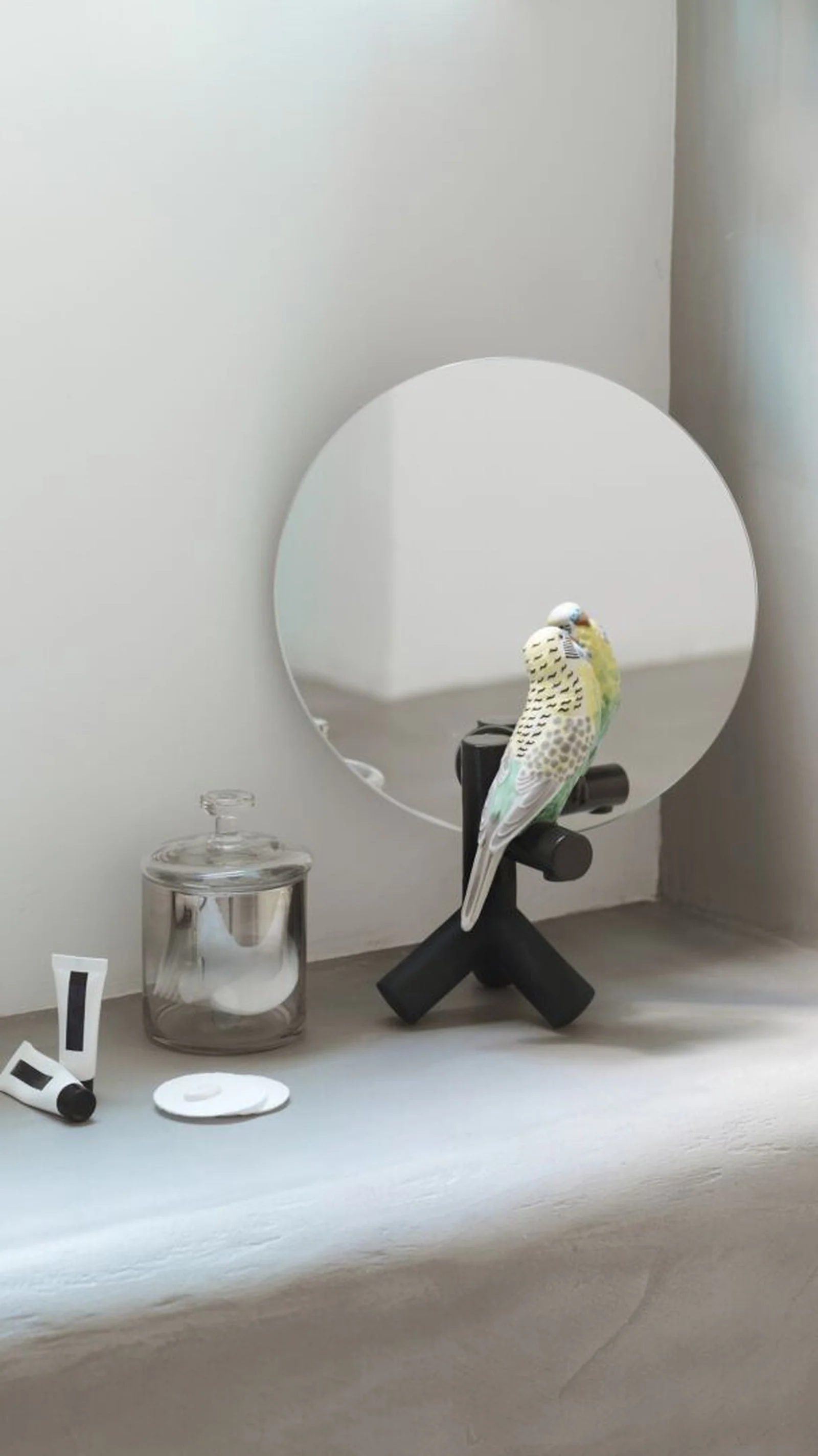 Lladro Parrot Vanity Vanity Mirror - Image 3