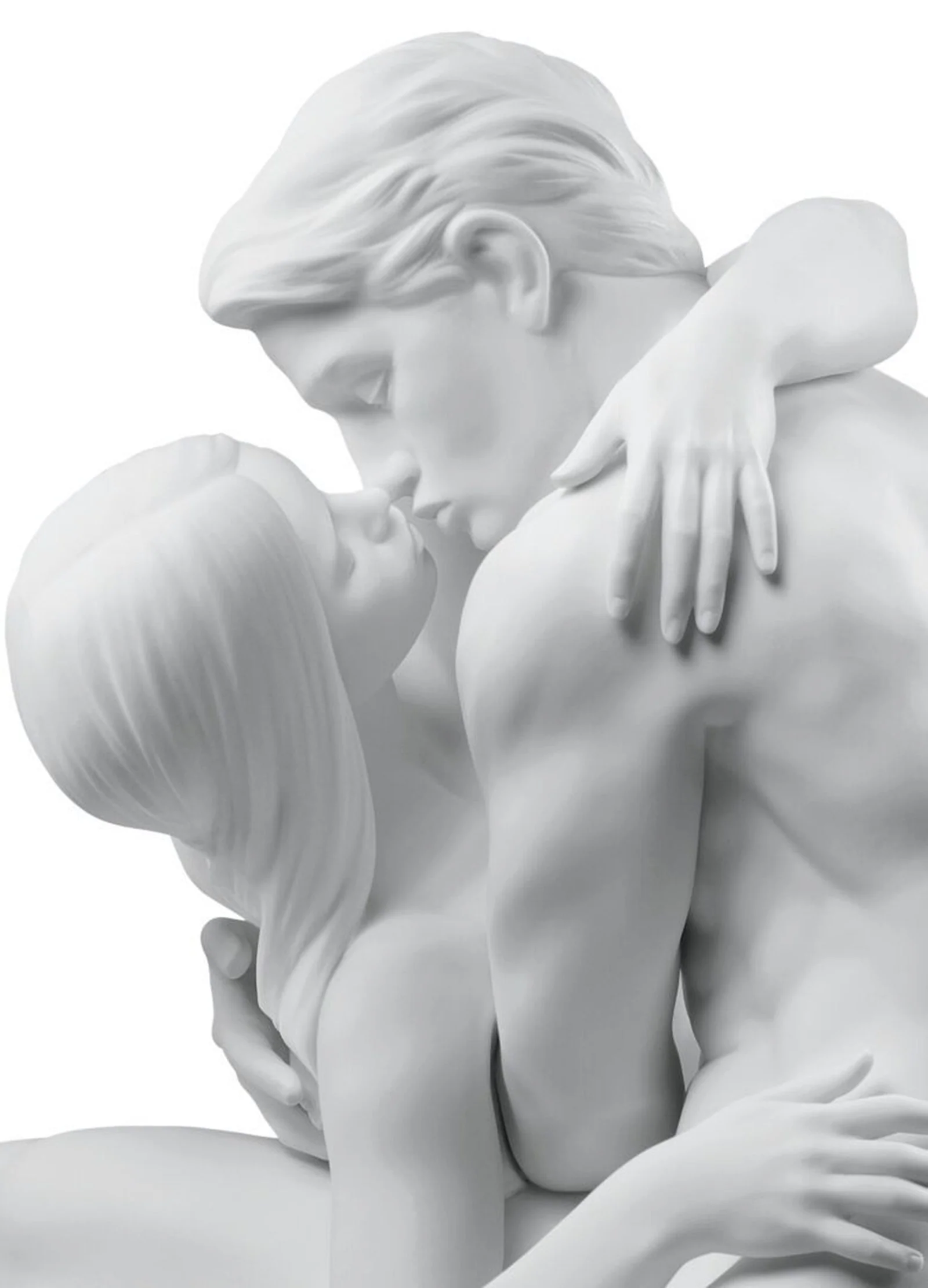 Lladro Passionate Kiss Couple Sculpture - Image 2