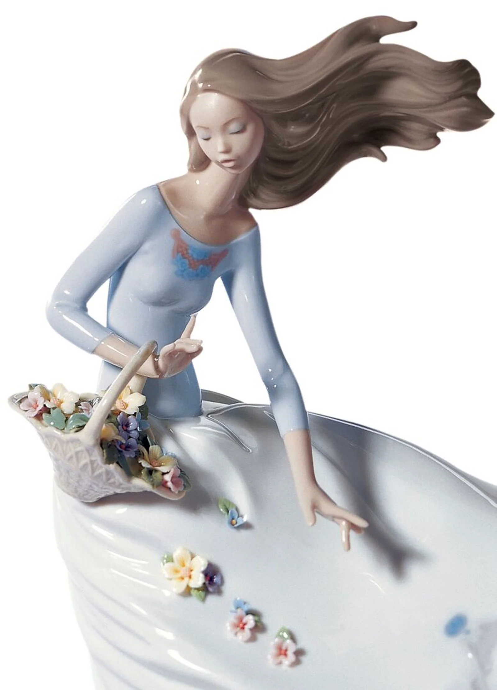 Lladro Petals of The Wind Woman Figurine - Image 3