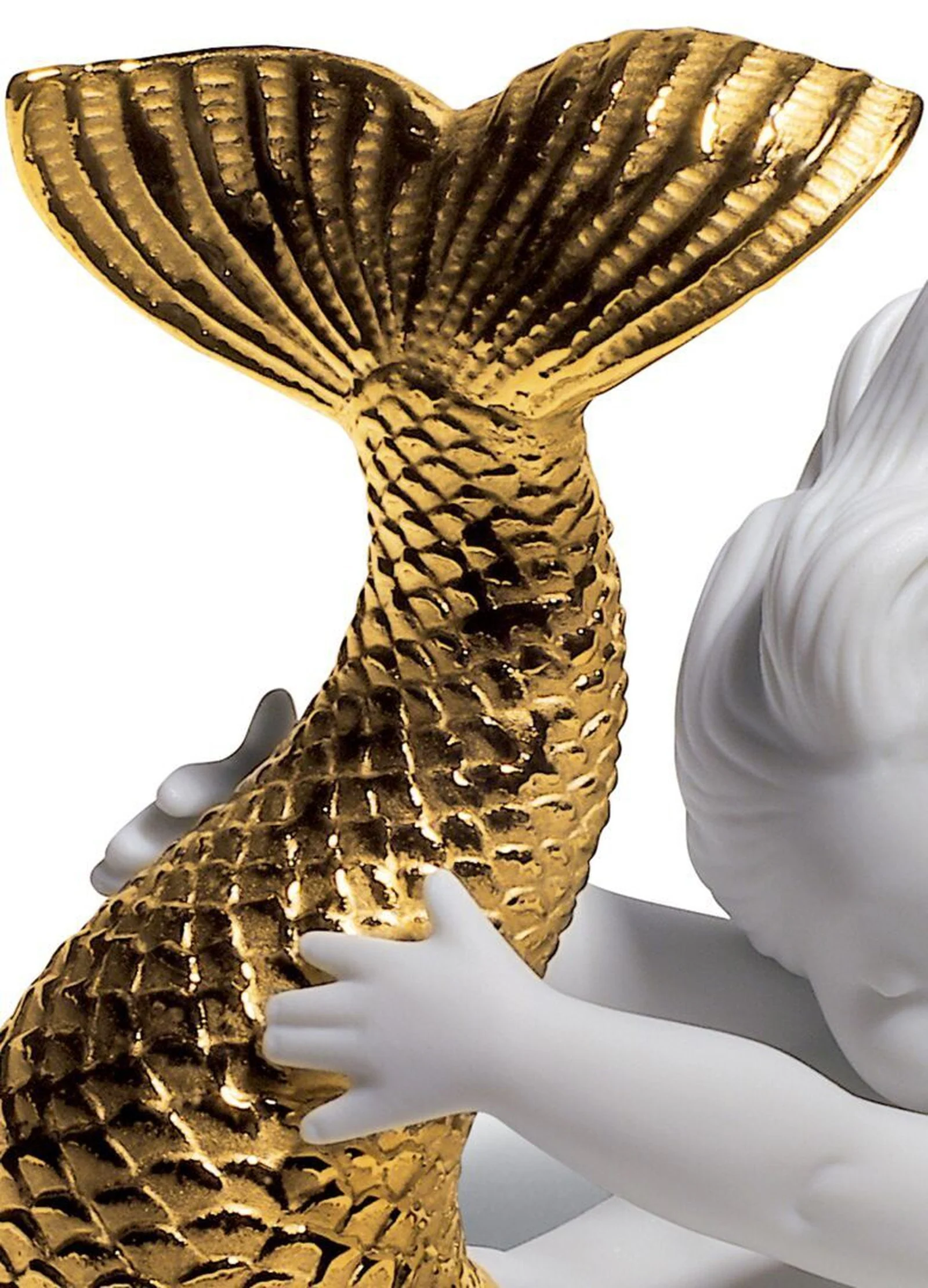 Lladro Playing at Sea Mermaid Figurine - Image 5