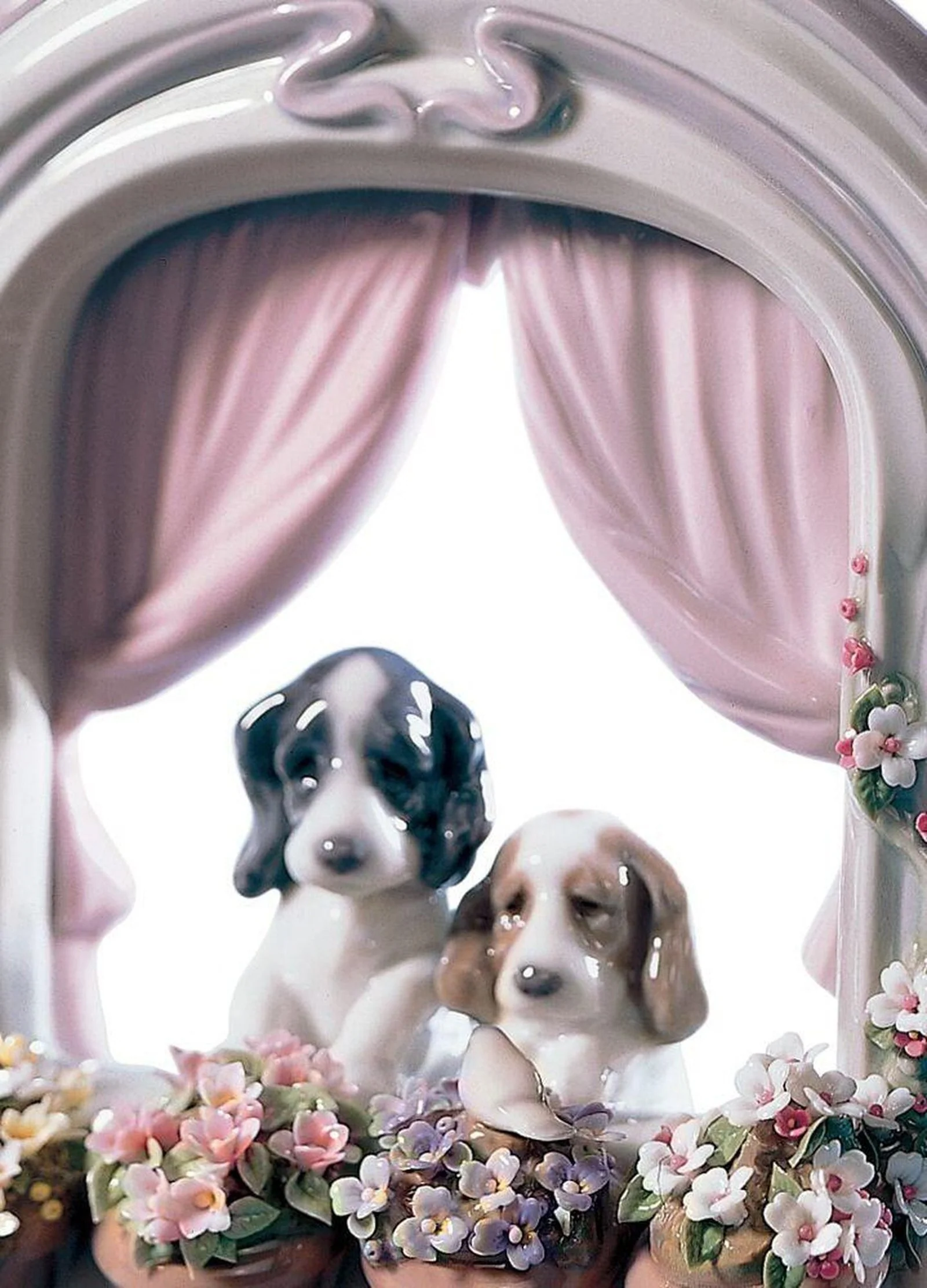 Lladro Please Come Home Dogs Figurine - Image 3