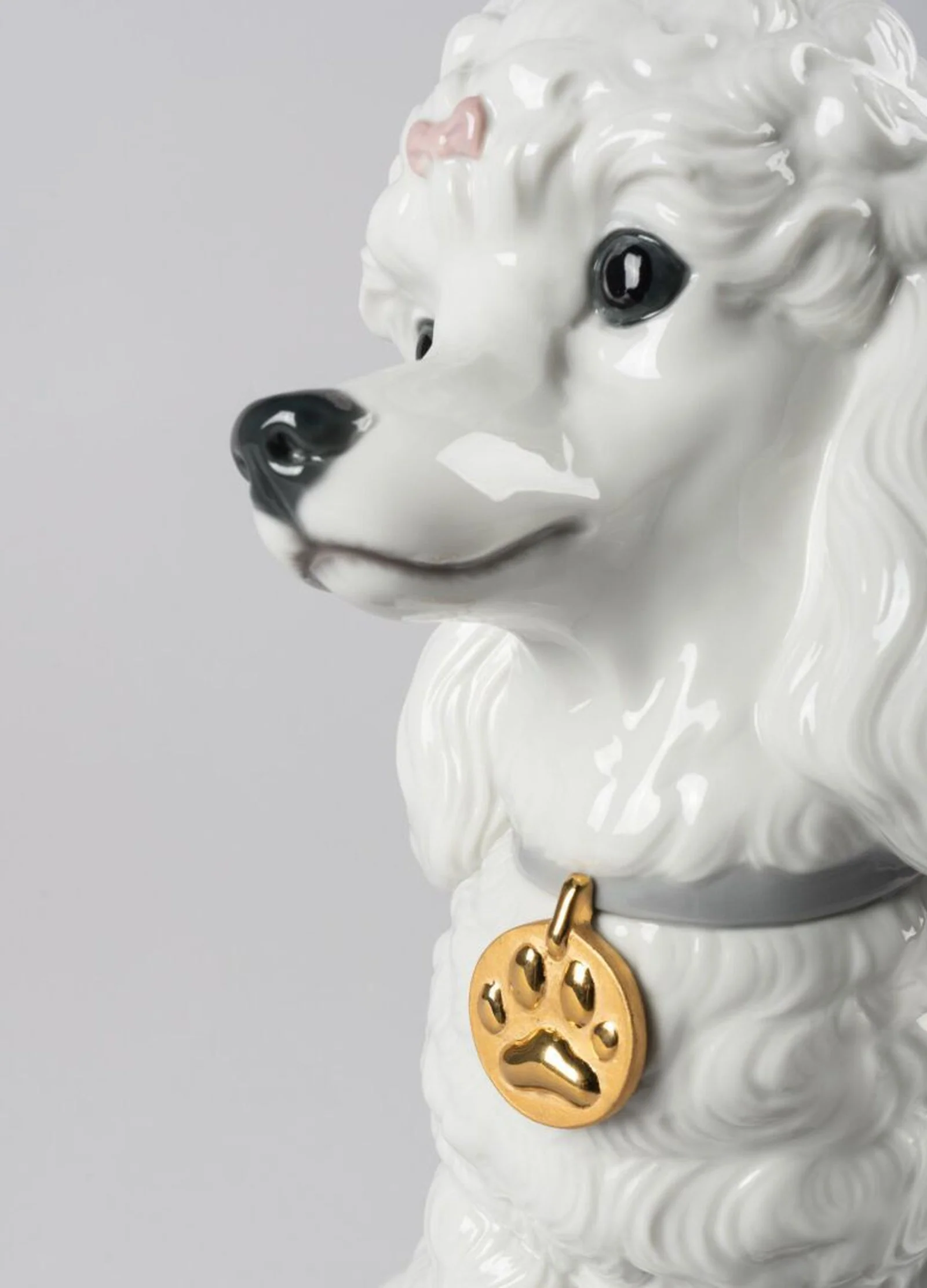 Lladro Poodle With Mochis Dog Figurine - Image 5