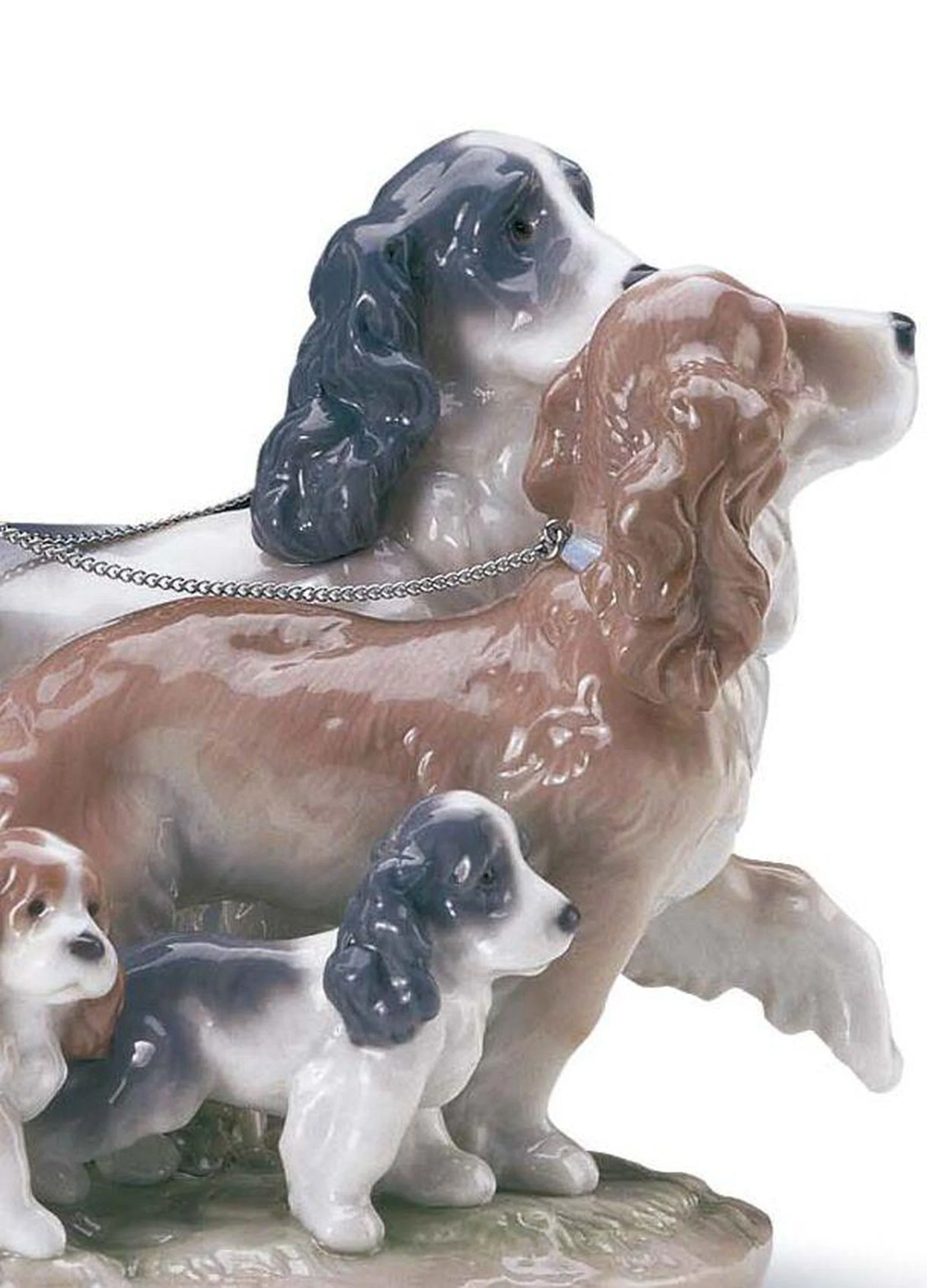 Lladro Puppy Parade Girl with Dogs Figurine - Image 2