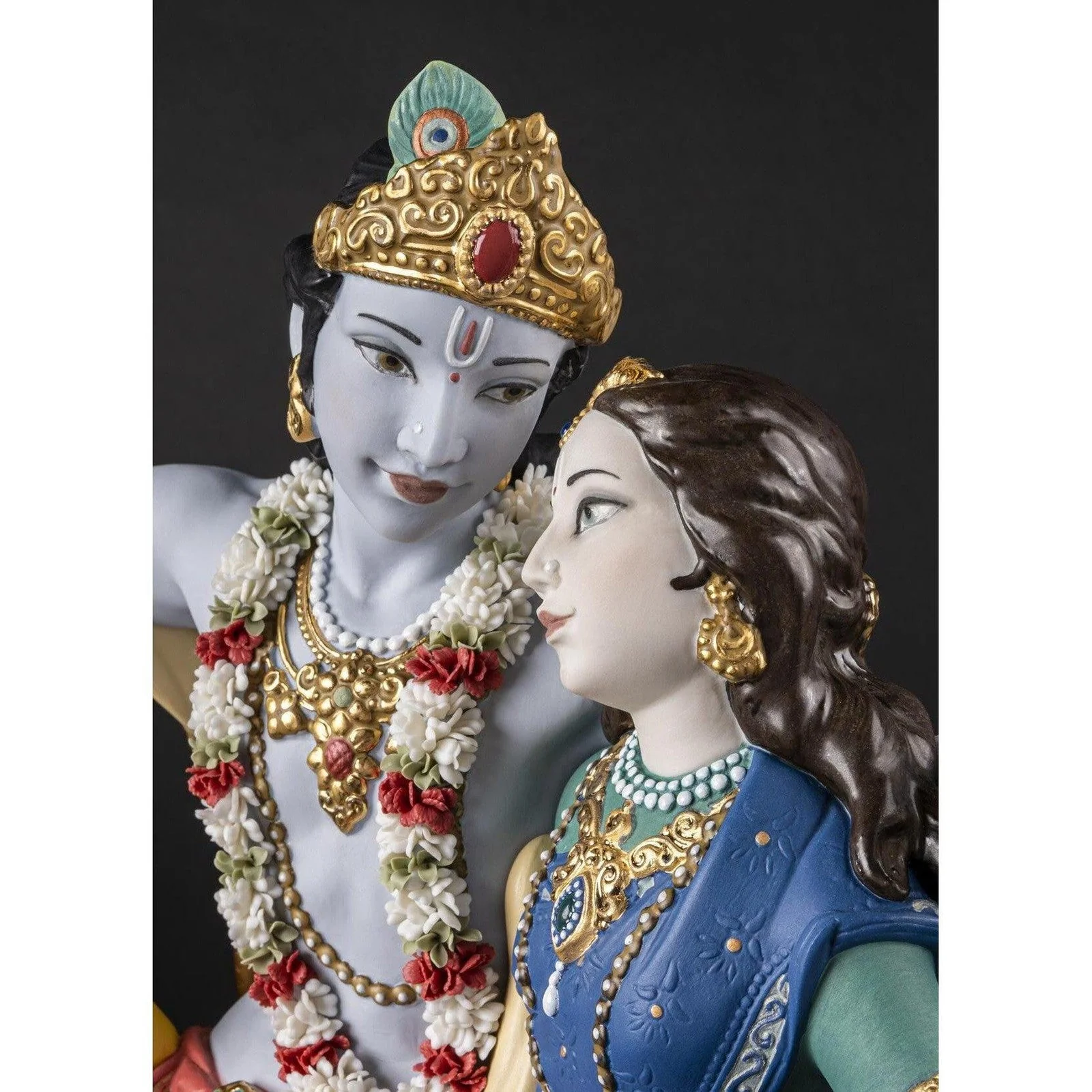 Lladro Radha Krishna on a Swing - Image 5