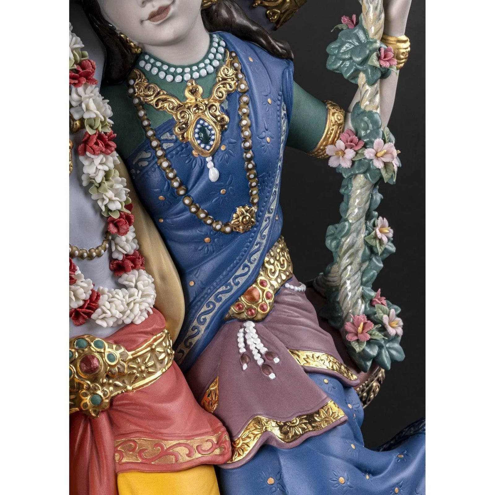 Lladro Radha Krishna on a Swing - Image 6