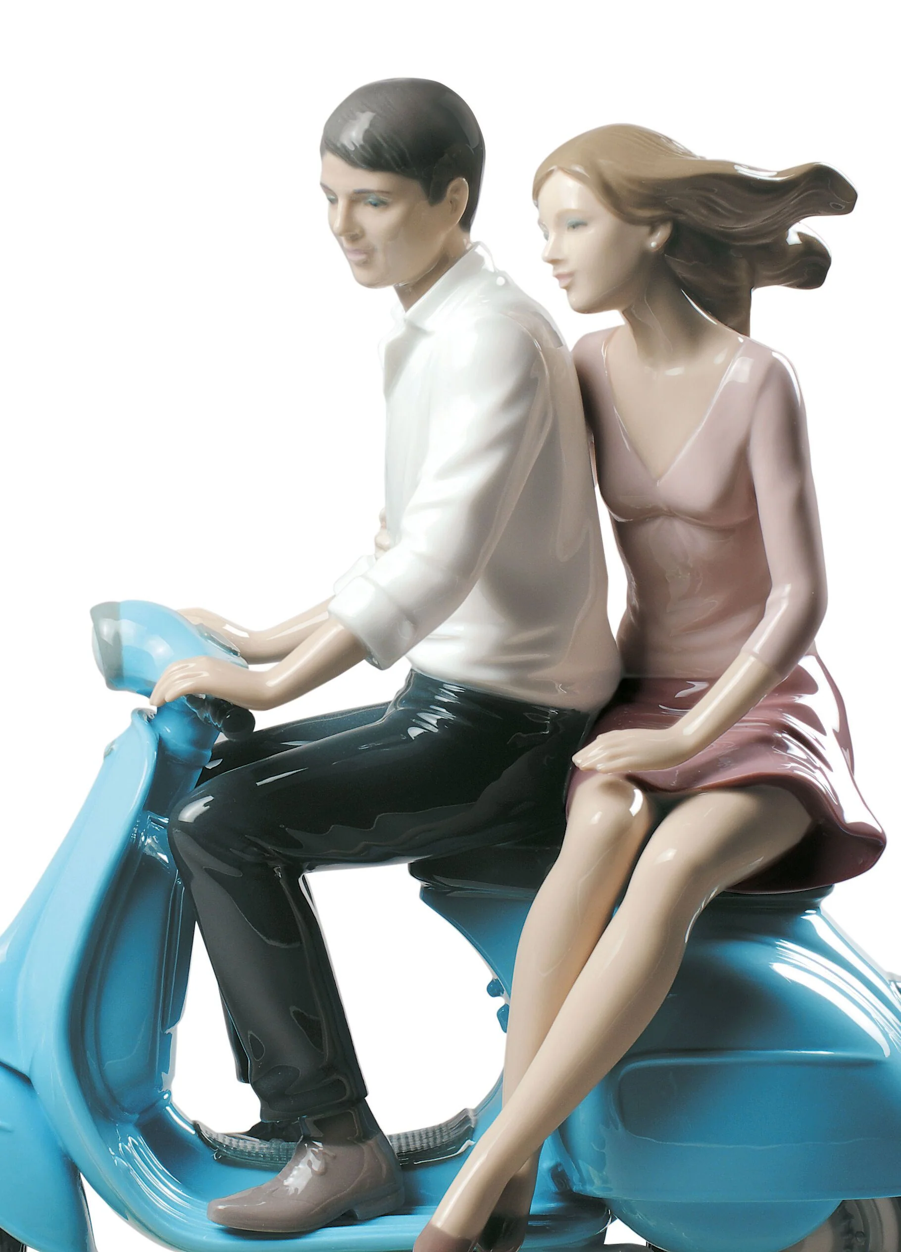 Lladro Riding with You Couple Figurine - Image 3