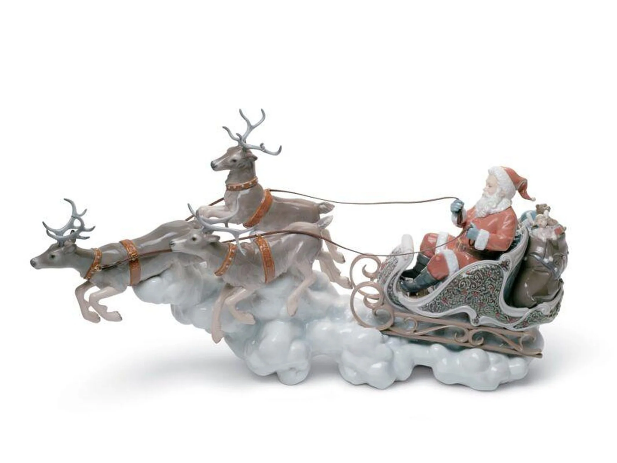 Lladro Santa's Midnight Ride Sleigh Figurine Limited Edition - Image 2