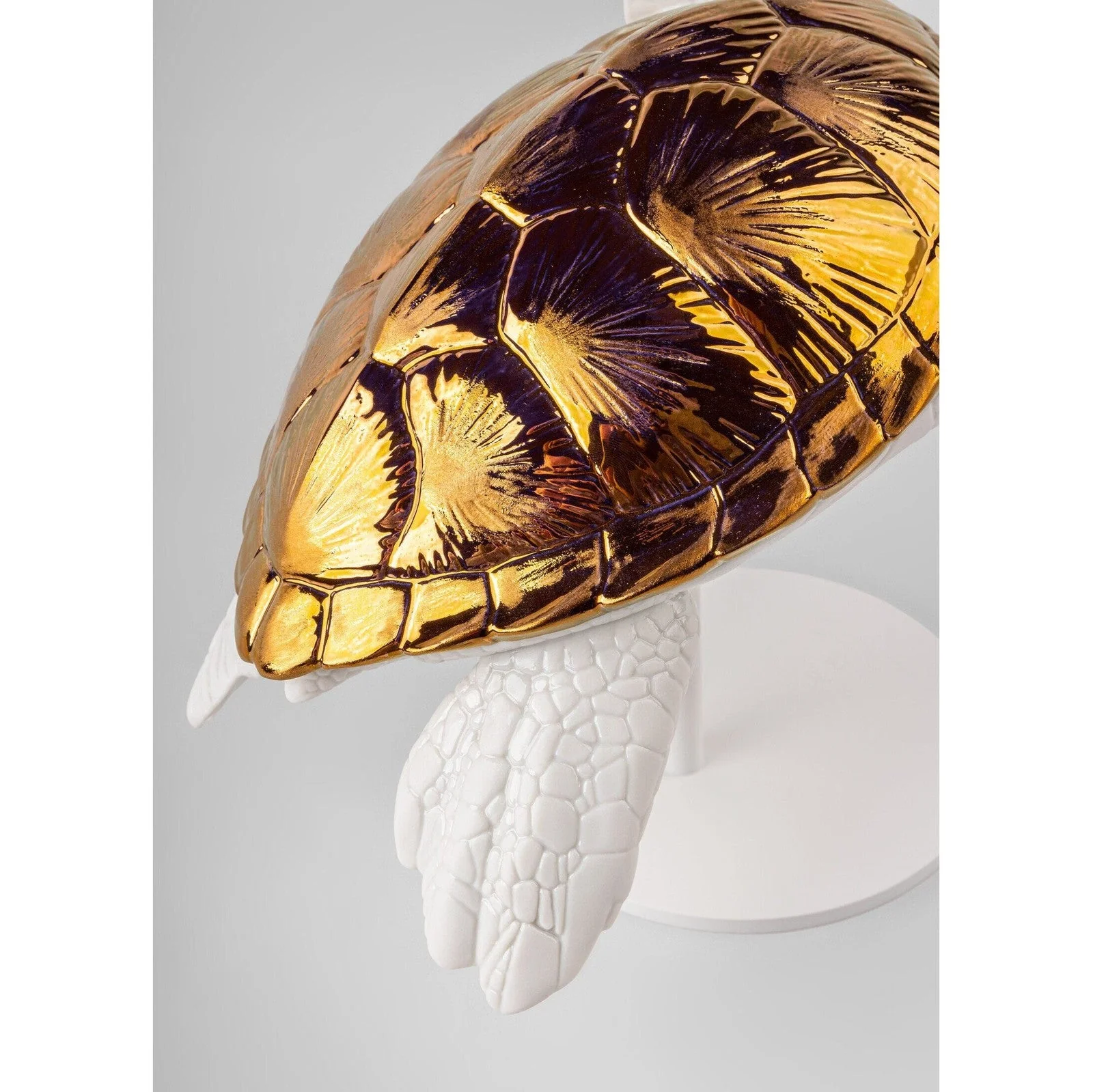 Lladro Sea Turtle I (White - Copper) - Image 5