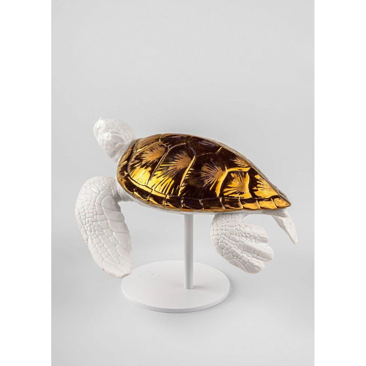 Lladro Sea Turtle Ii (White - Copper) - Image 5