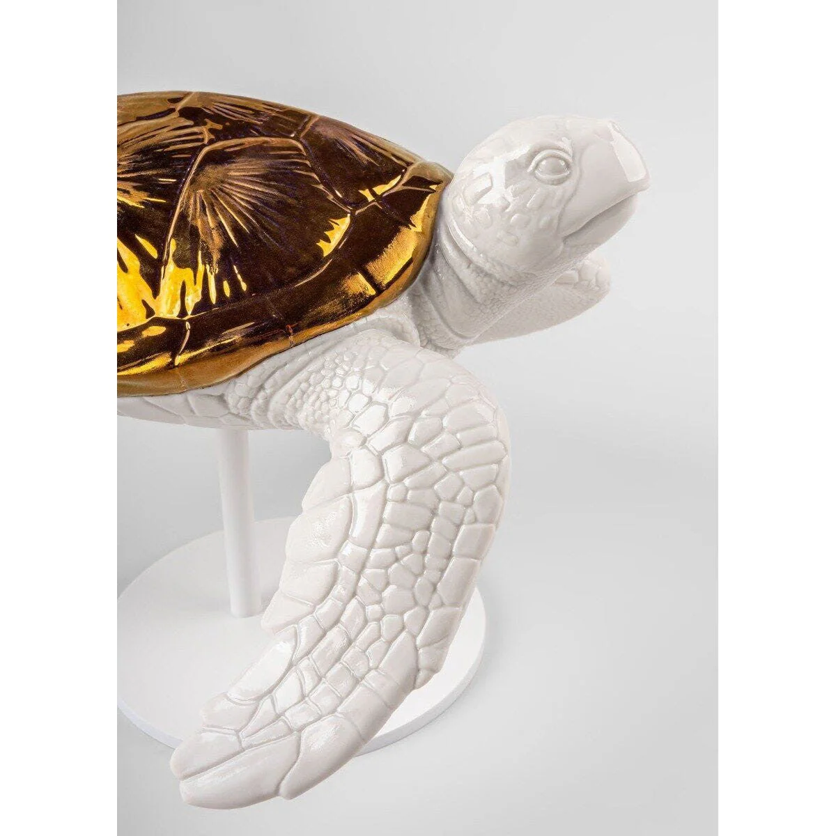 Lladro Sea Turtle Ii (White - Copper) - Image 6