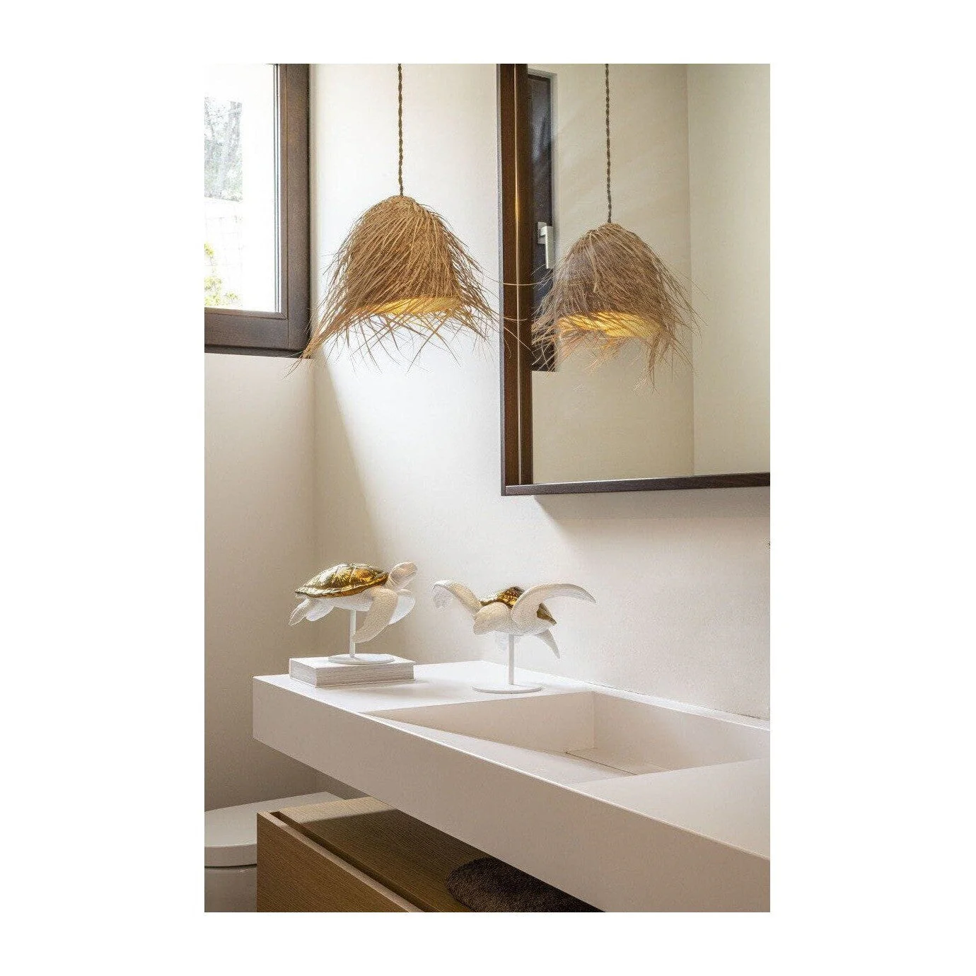 Lladro Sea Turtles Couple (White - Copper) - Image 3