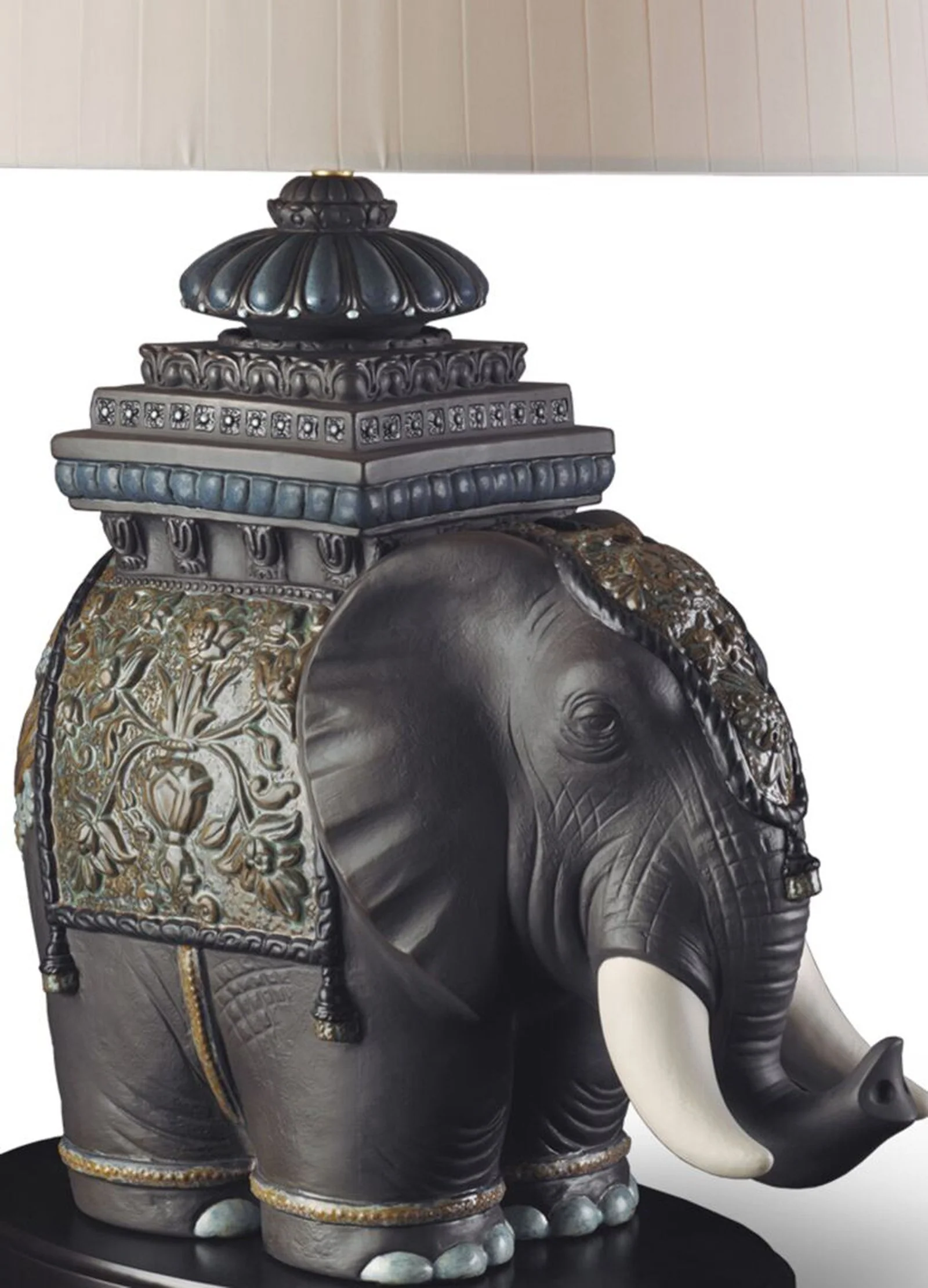 Lladro Siamese Elephant Table Lamp (US) - Image 3