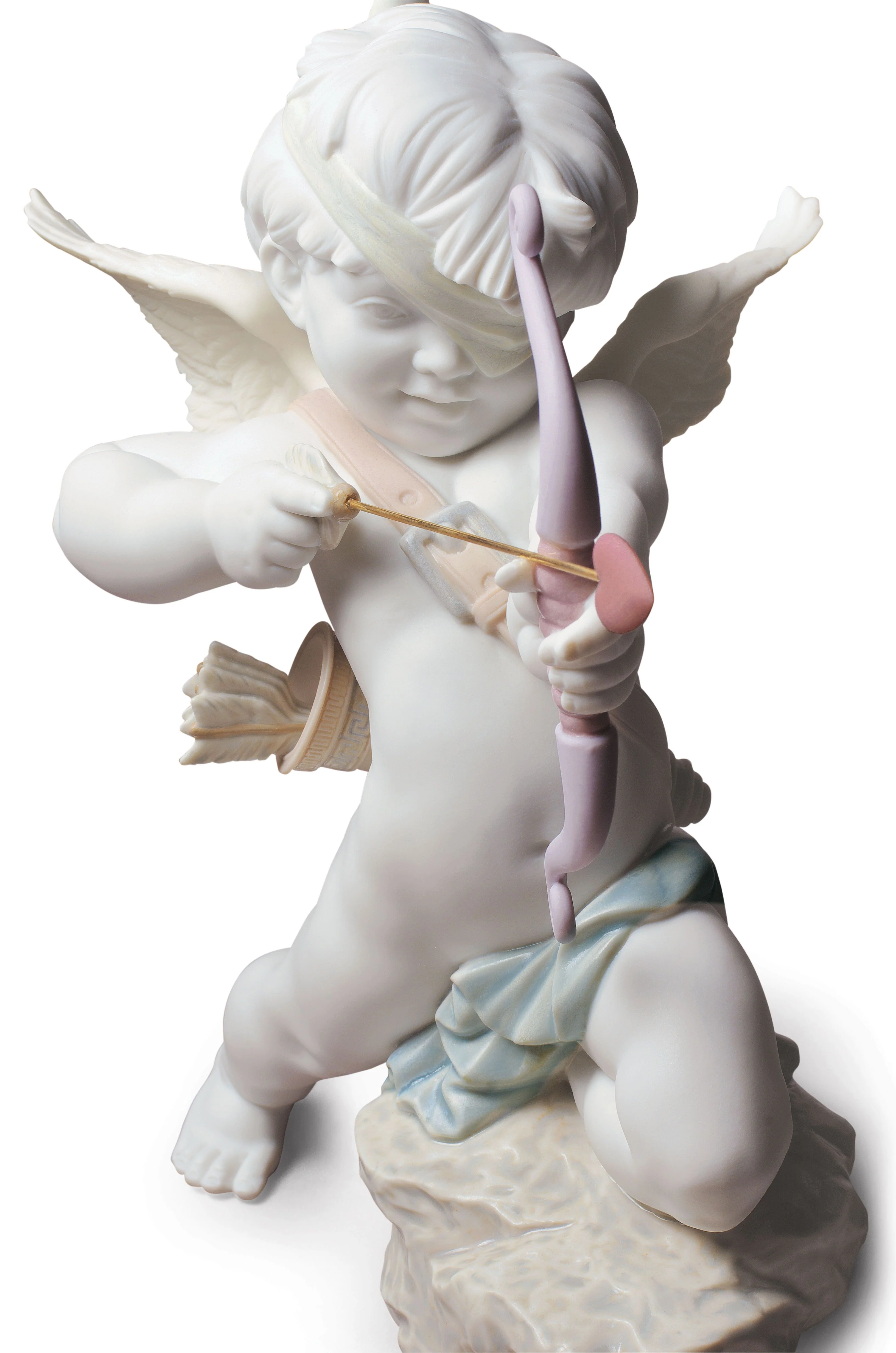 Lladro Straight to The Heart Cupid Angel Figurine - Image 2
