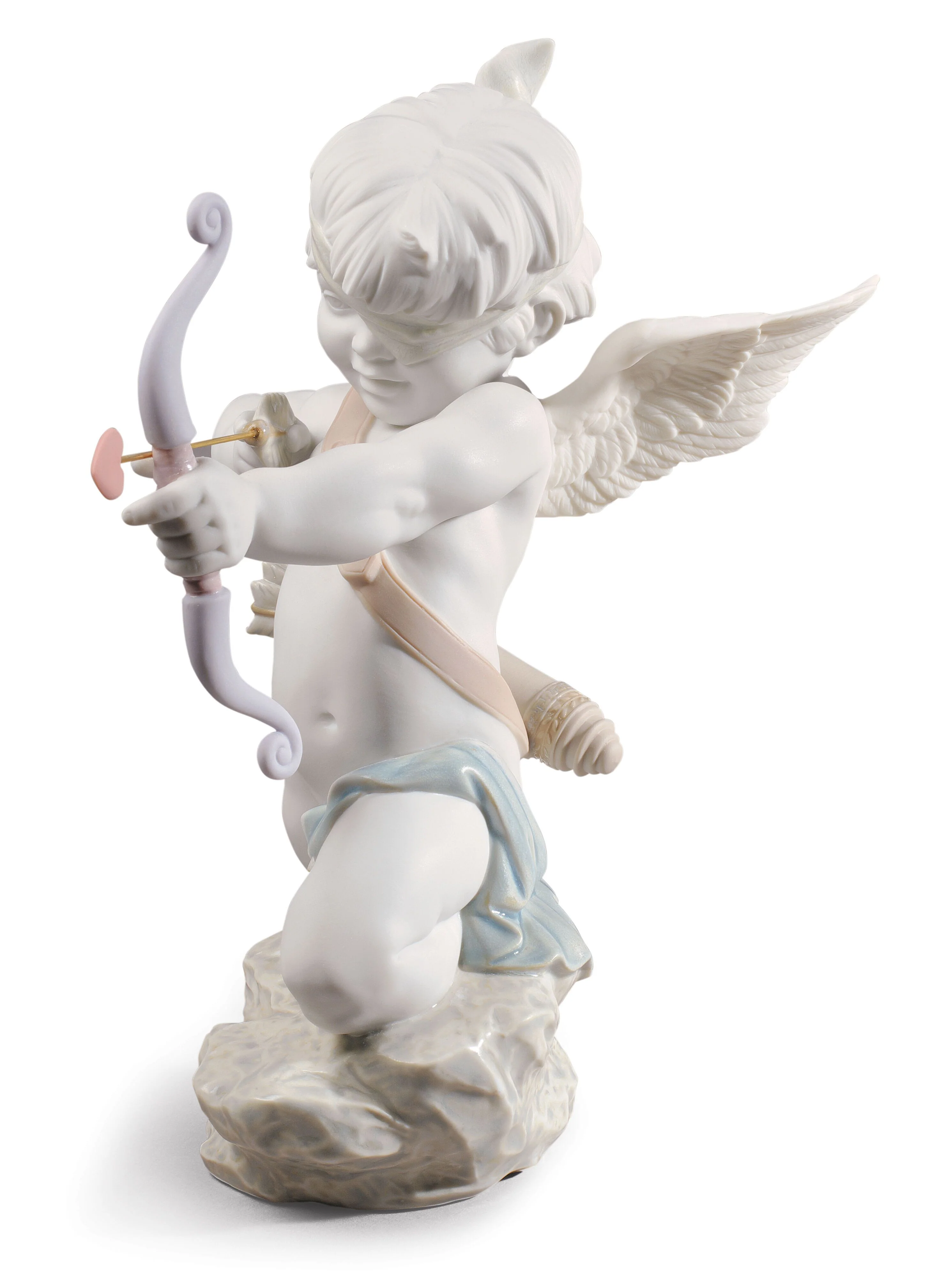 Lladro Straight to The Heart Cupid Angel Figurine - Image 4
