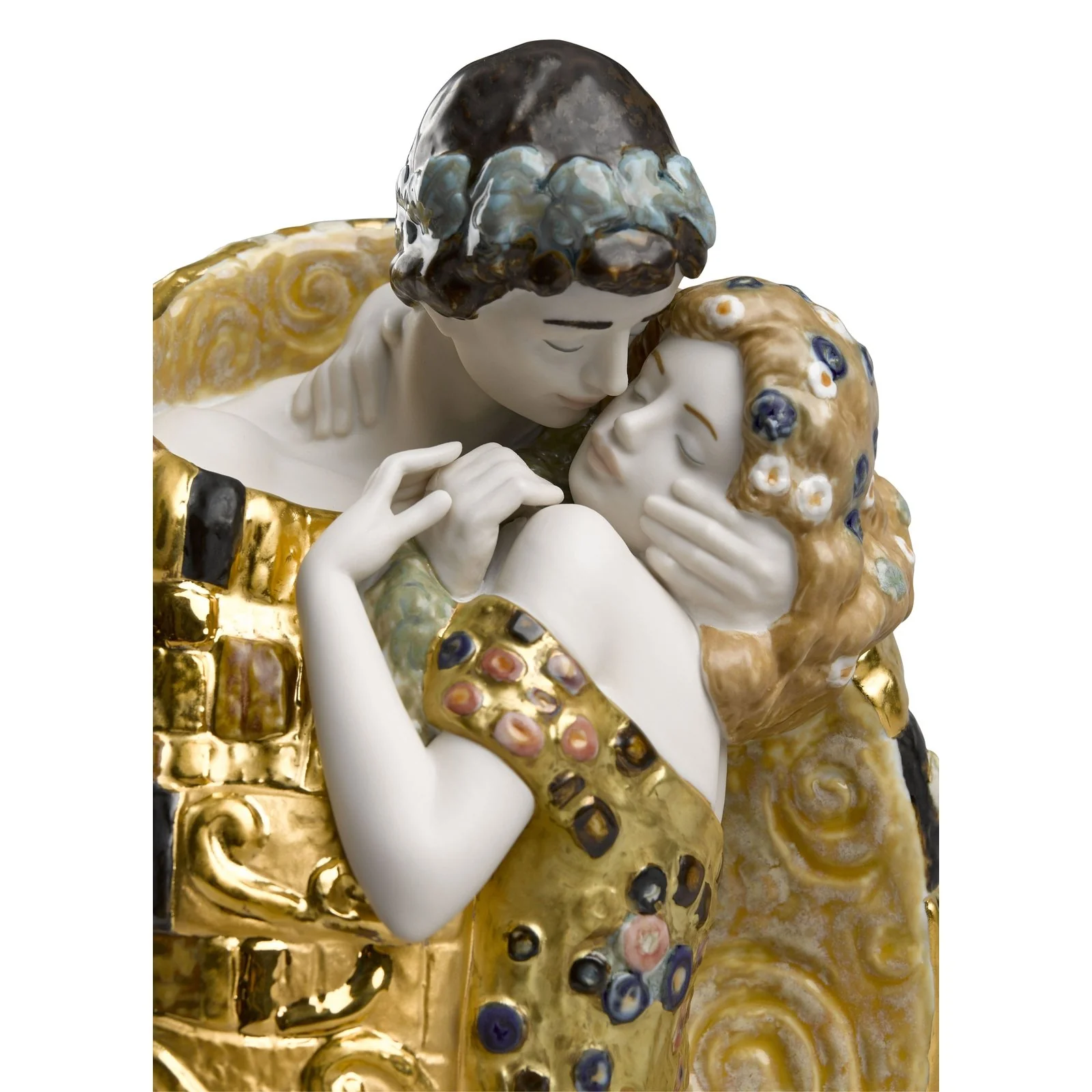 Lladro The Kiss Couple Sculpture - Image 2