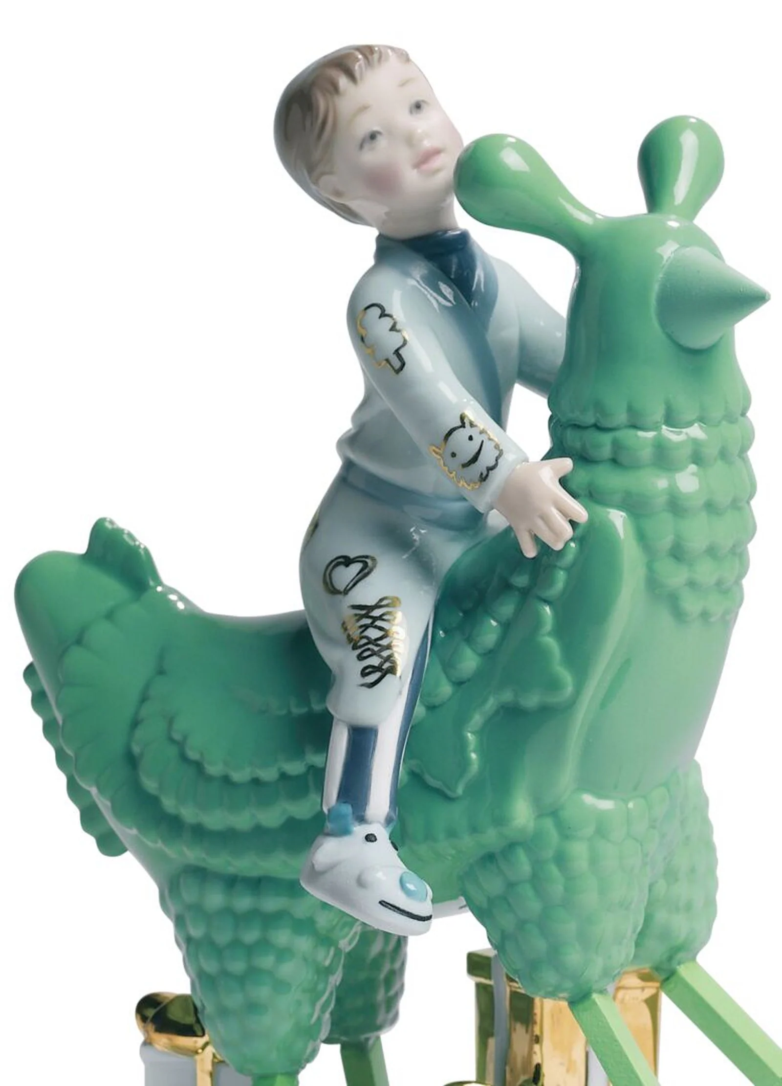 Lladro The Rocking Chicken Ride Figurine By Jaime Hayon - Image 2