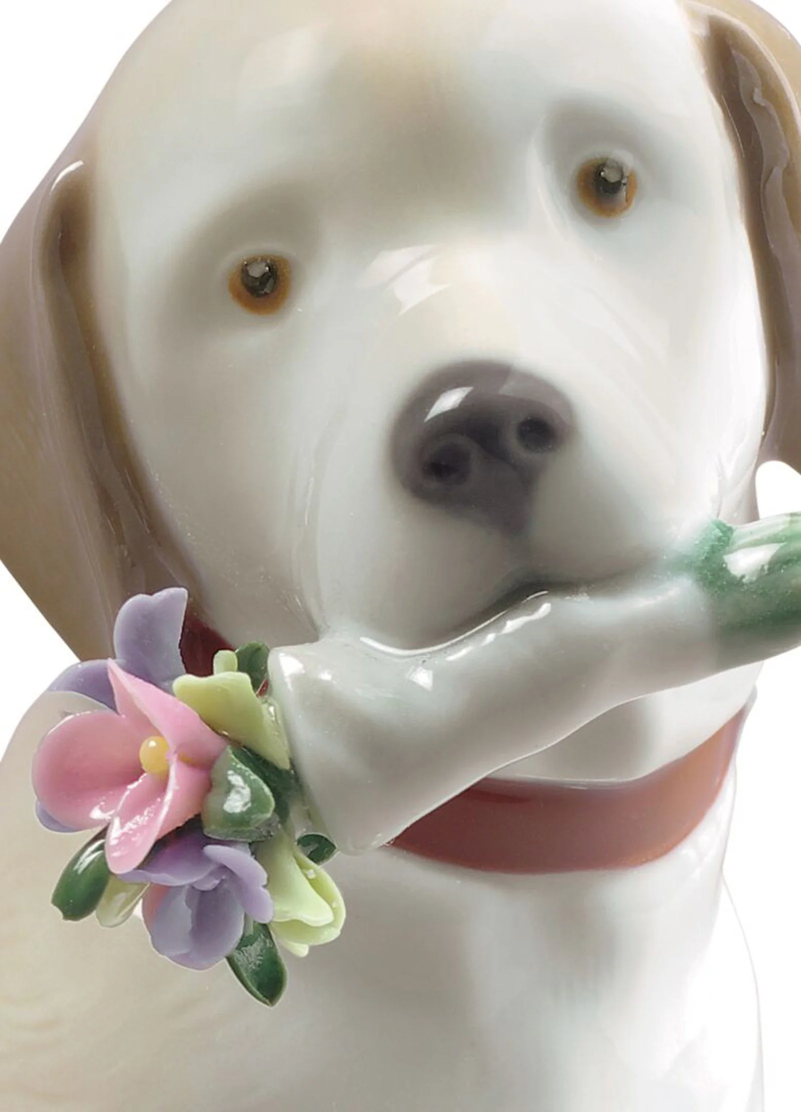 Lladro This Bouquet Is for You Dog Figurine - Image 2