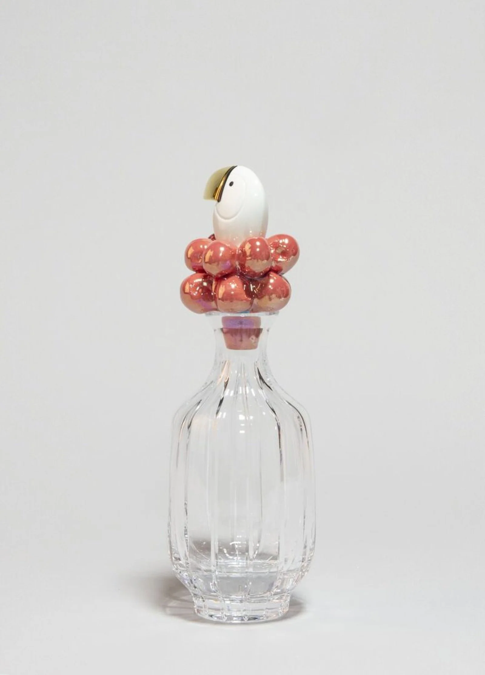 Lladro Toucan Glass Bottle Golden Luster - Image 6