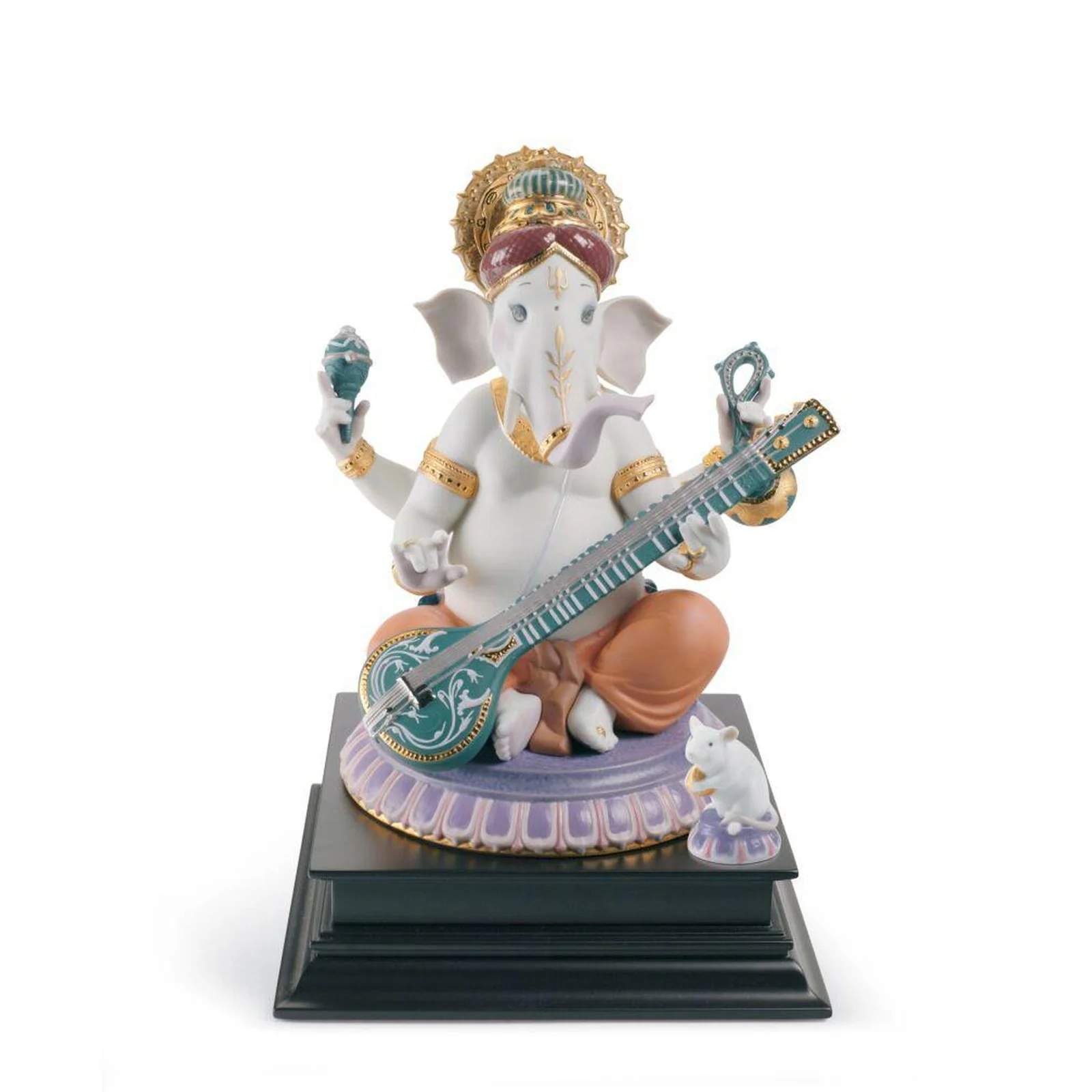 Lladro Veena Ganesha Figurine - Image 11