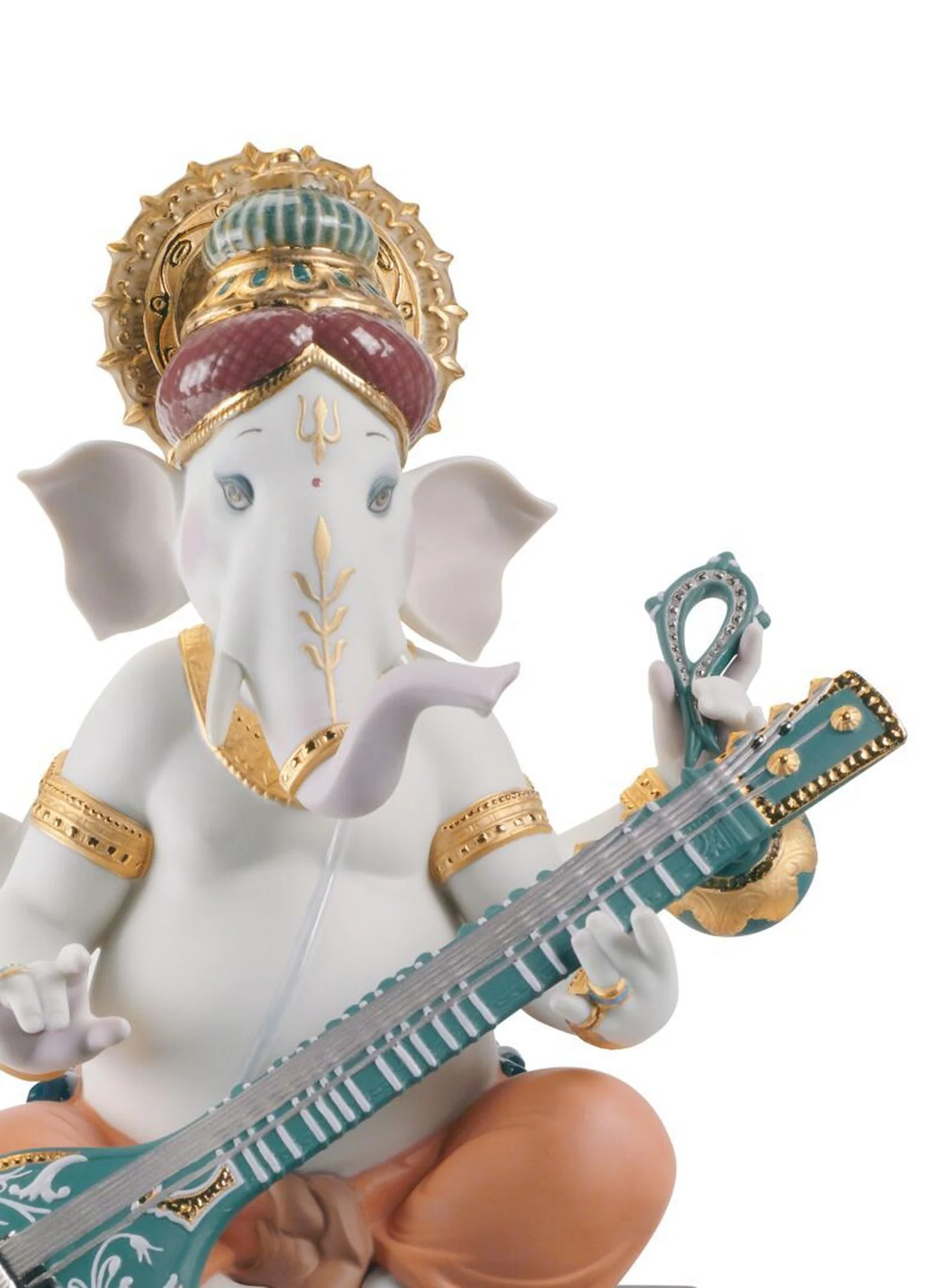 Lladro Veena Ganesha Figurine - Image 13