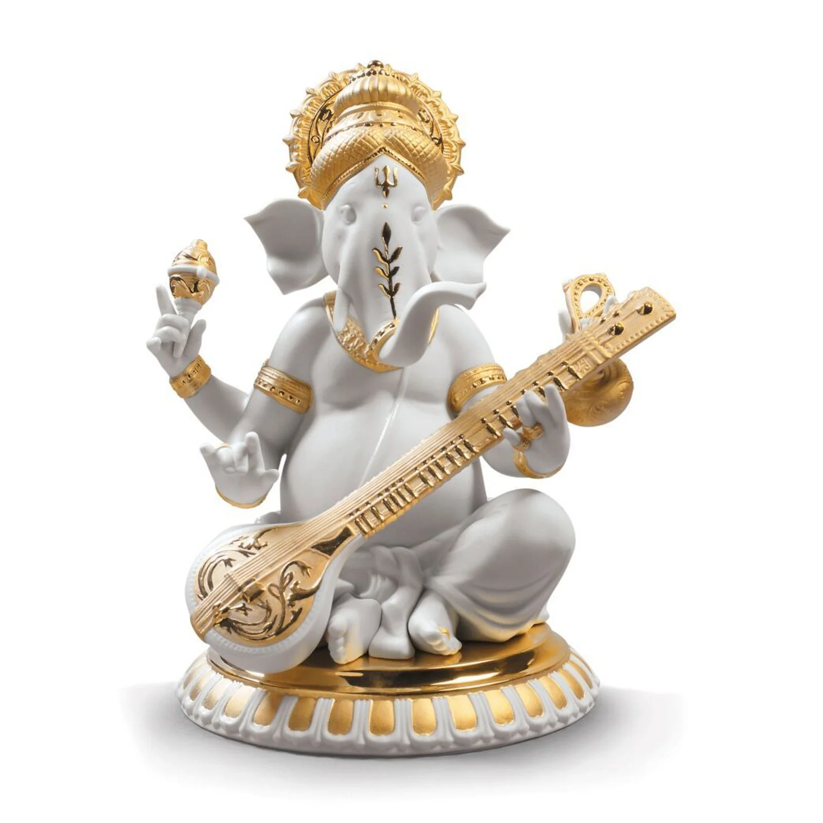 Lladro Veena Ganesha Figurine - Image 6