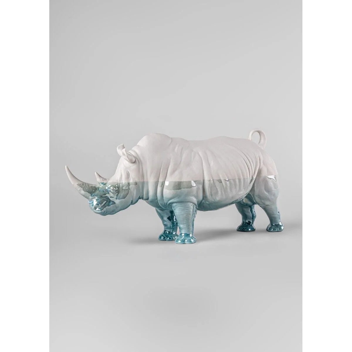 Lladro White Rhino - Underwater - Image 2