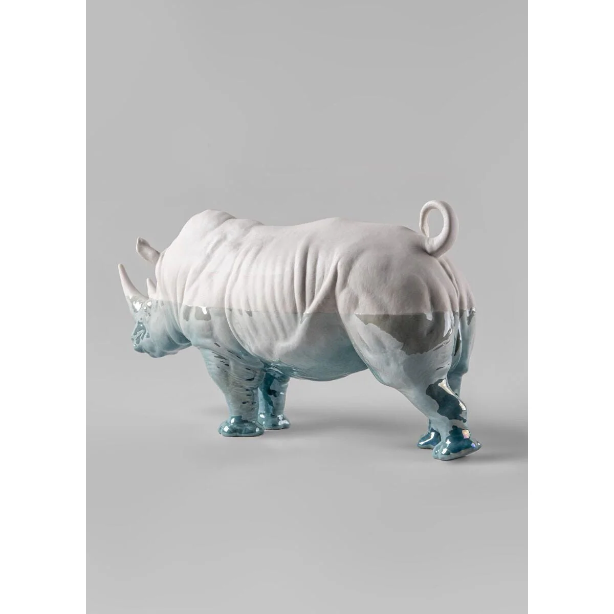 Lladro White Rhino - Underwater - Image 4