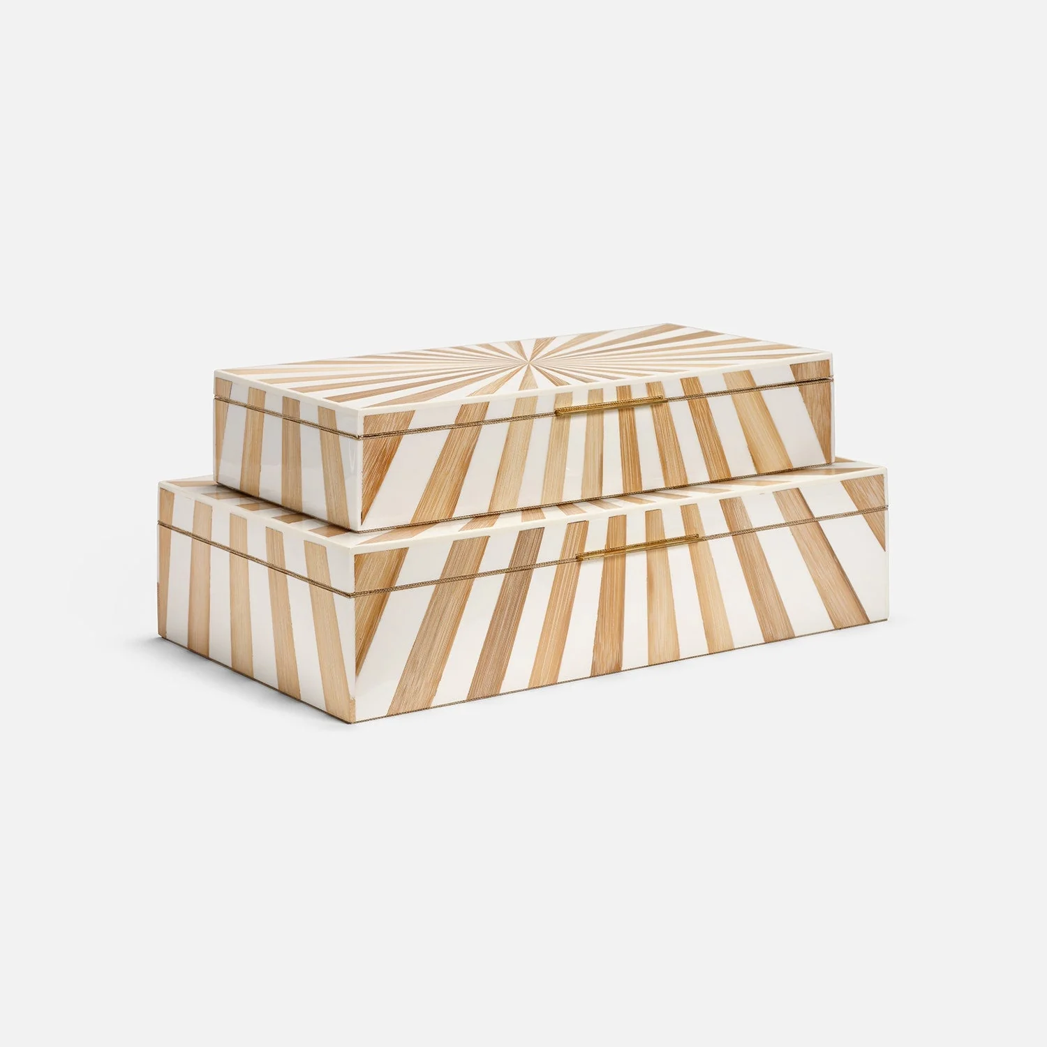 Madden Resin Bamboo Box - Set of 2 - Image 5