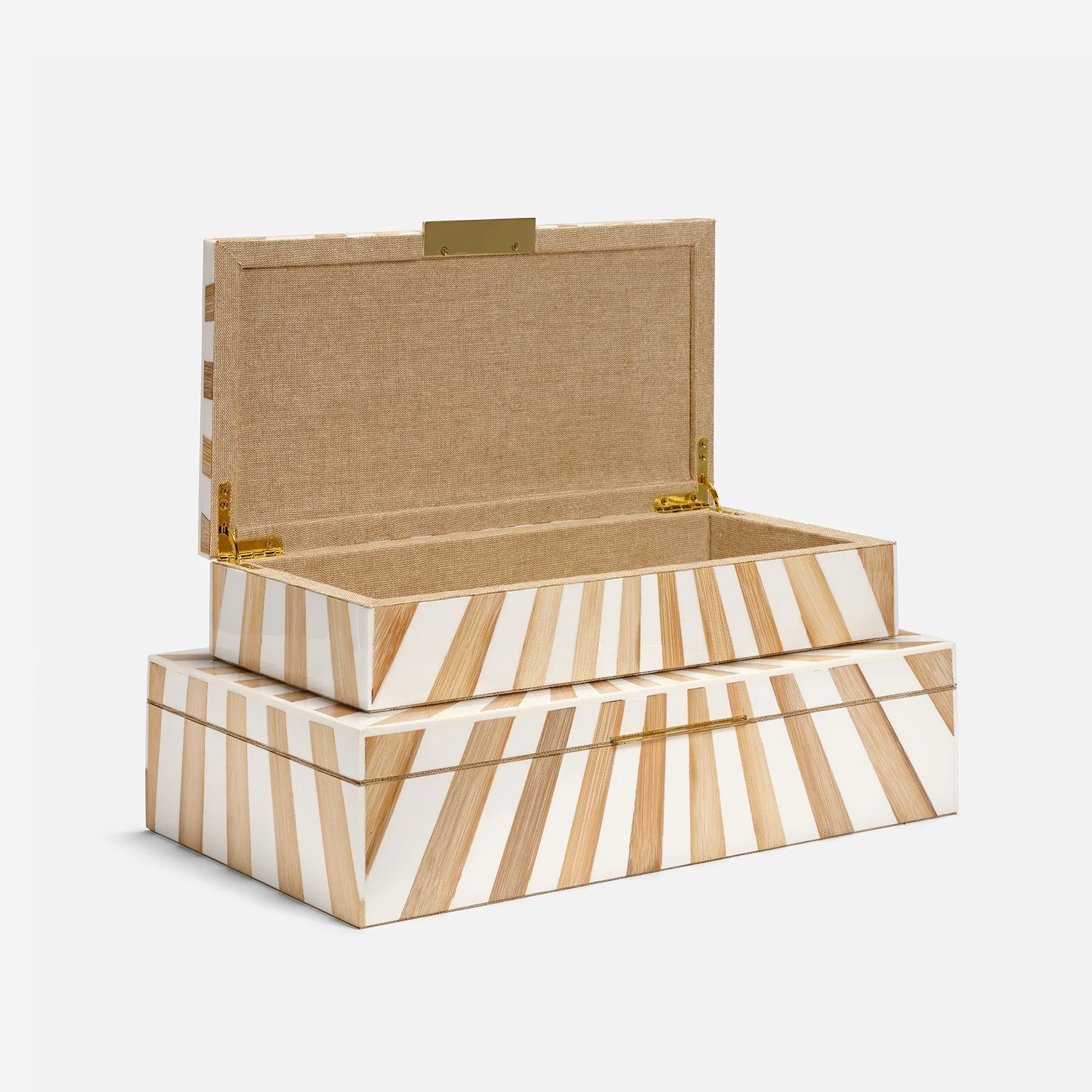 Madden Resin Bamboo Box - Set of 2 - Image 6