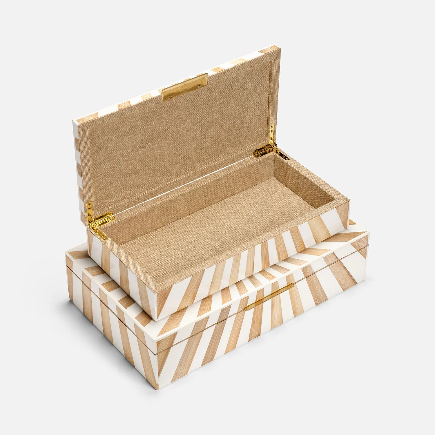 Madden Resin Bamboo Box - Set of 2 - Image 7