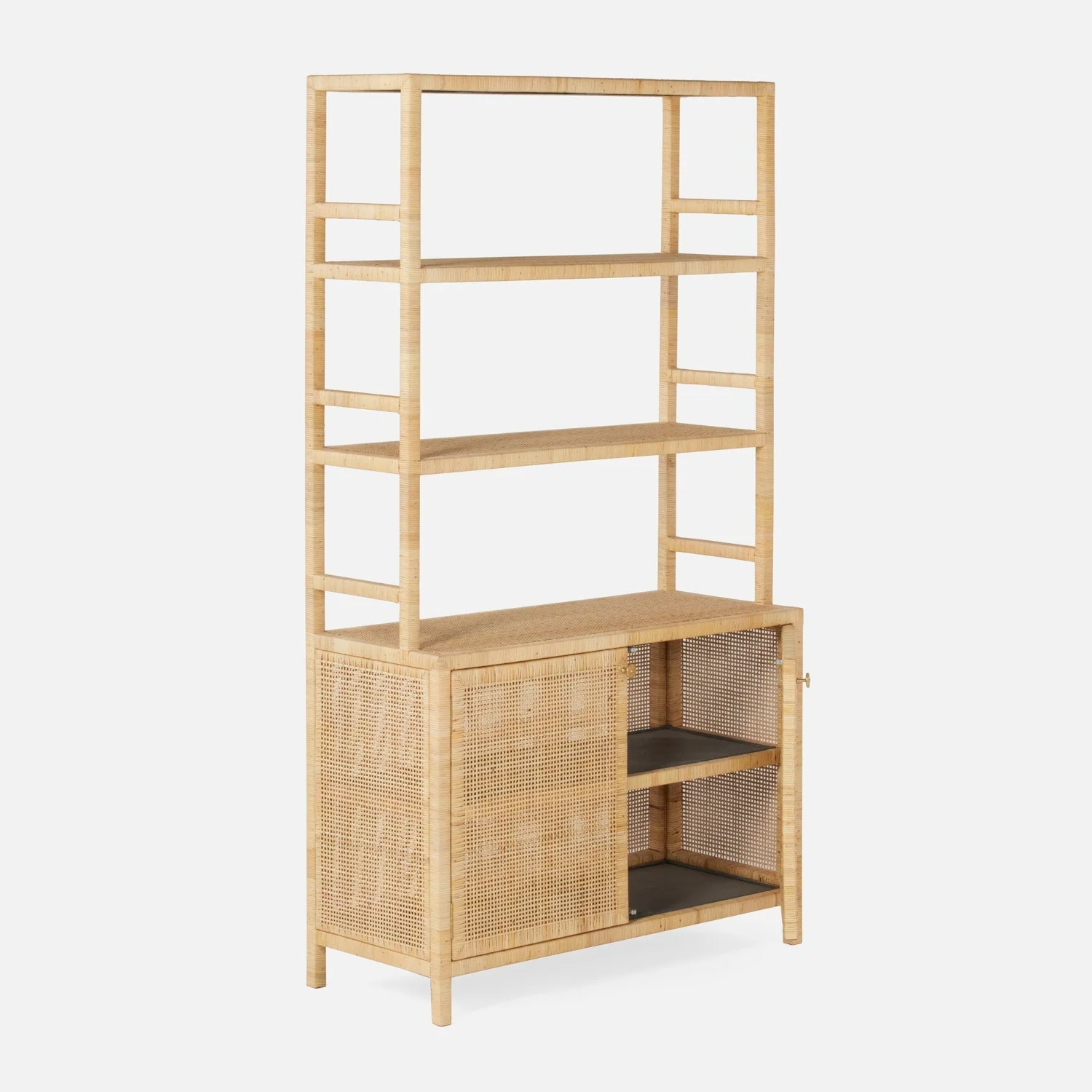 Made Goods Isla Bookcase with Hutch - Image 3