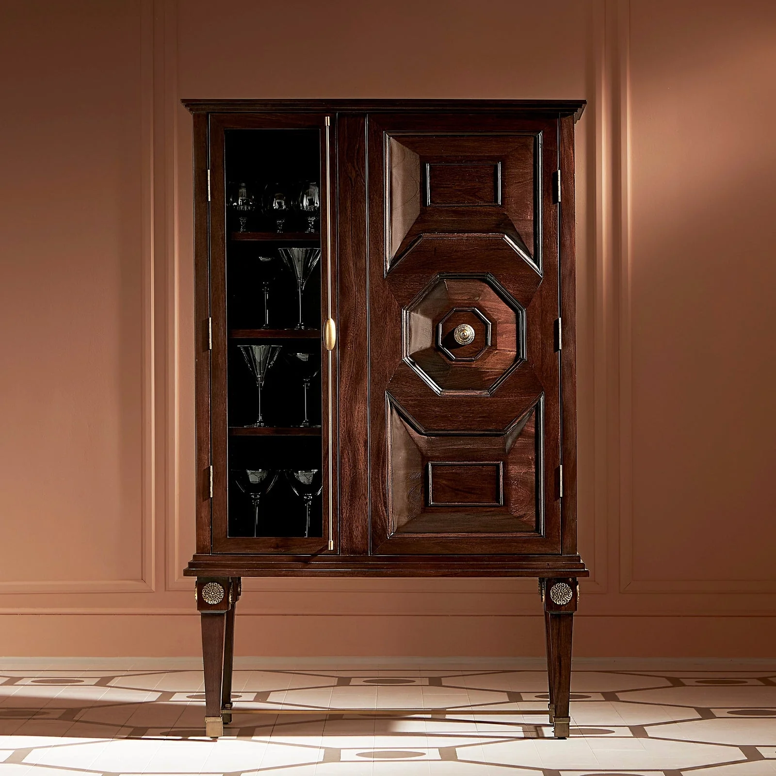 Maitland Smith Art Bar Cabinet - Image 2