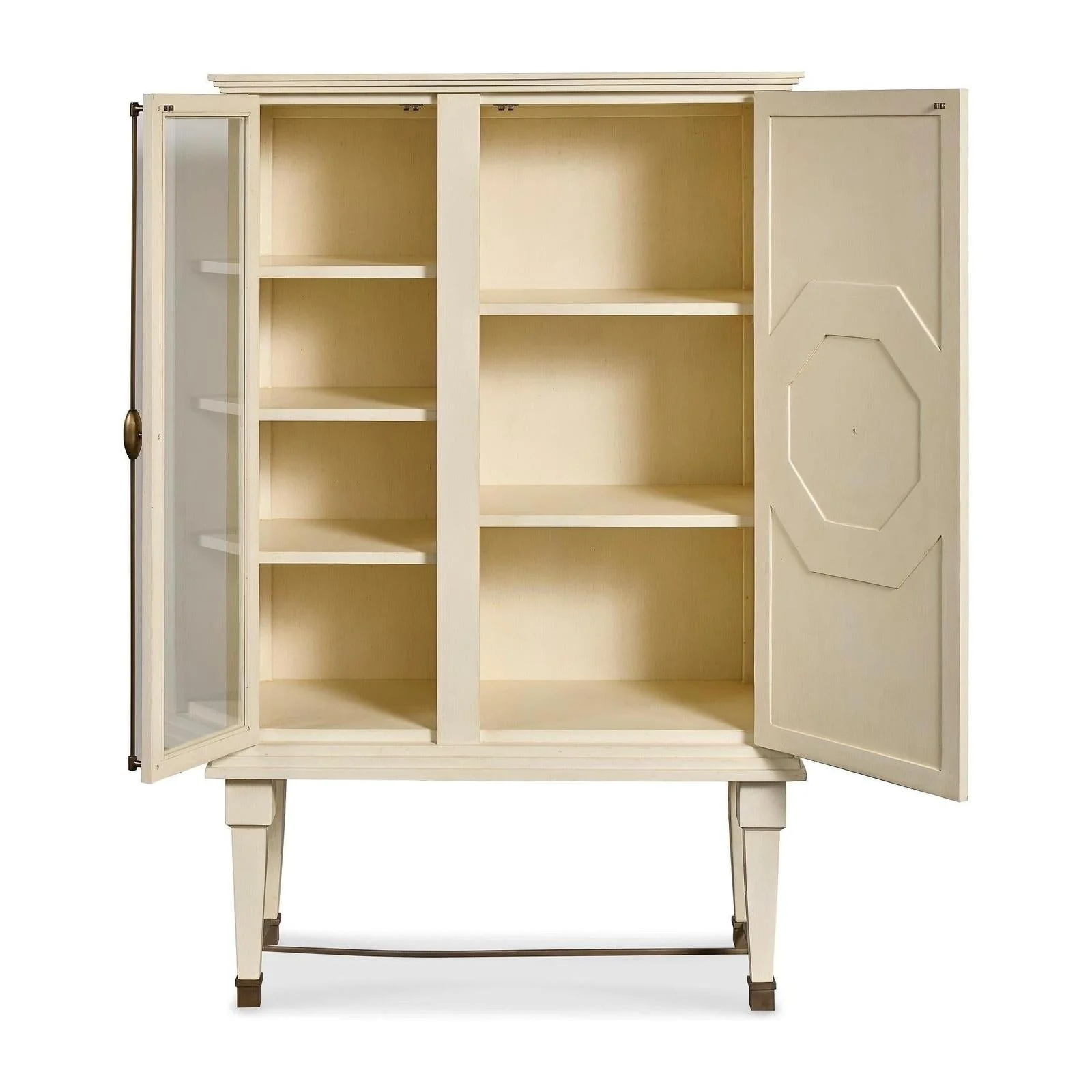 Maitland Smith Art Bar Cabinet White - Image 3