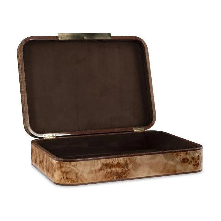 Maitland Smith Bleached Walnut Burl Box - Image 3
