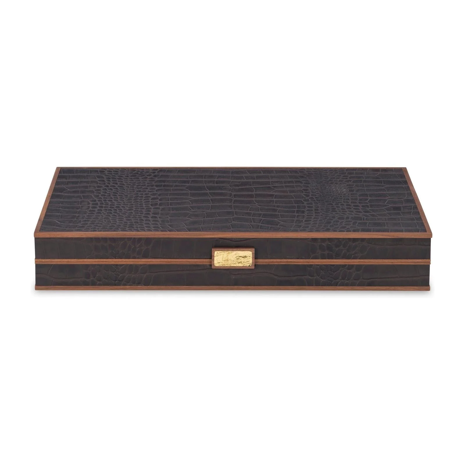 Maitland Smith Brown Leather Game Board - Image 2