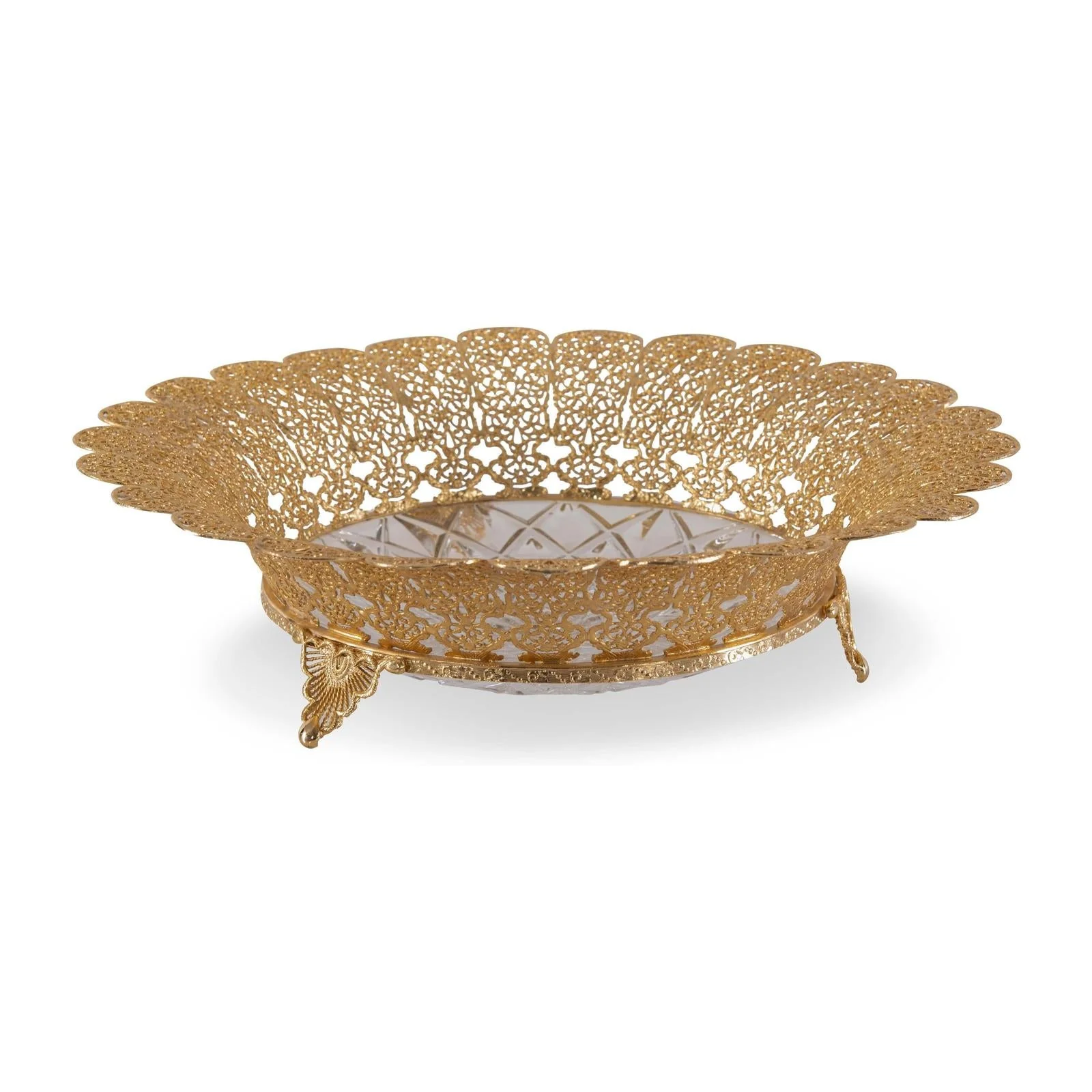 Maitland Smith Carved Crystal Bowl - Image 2