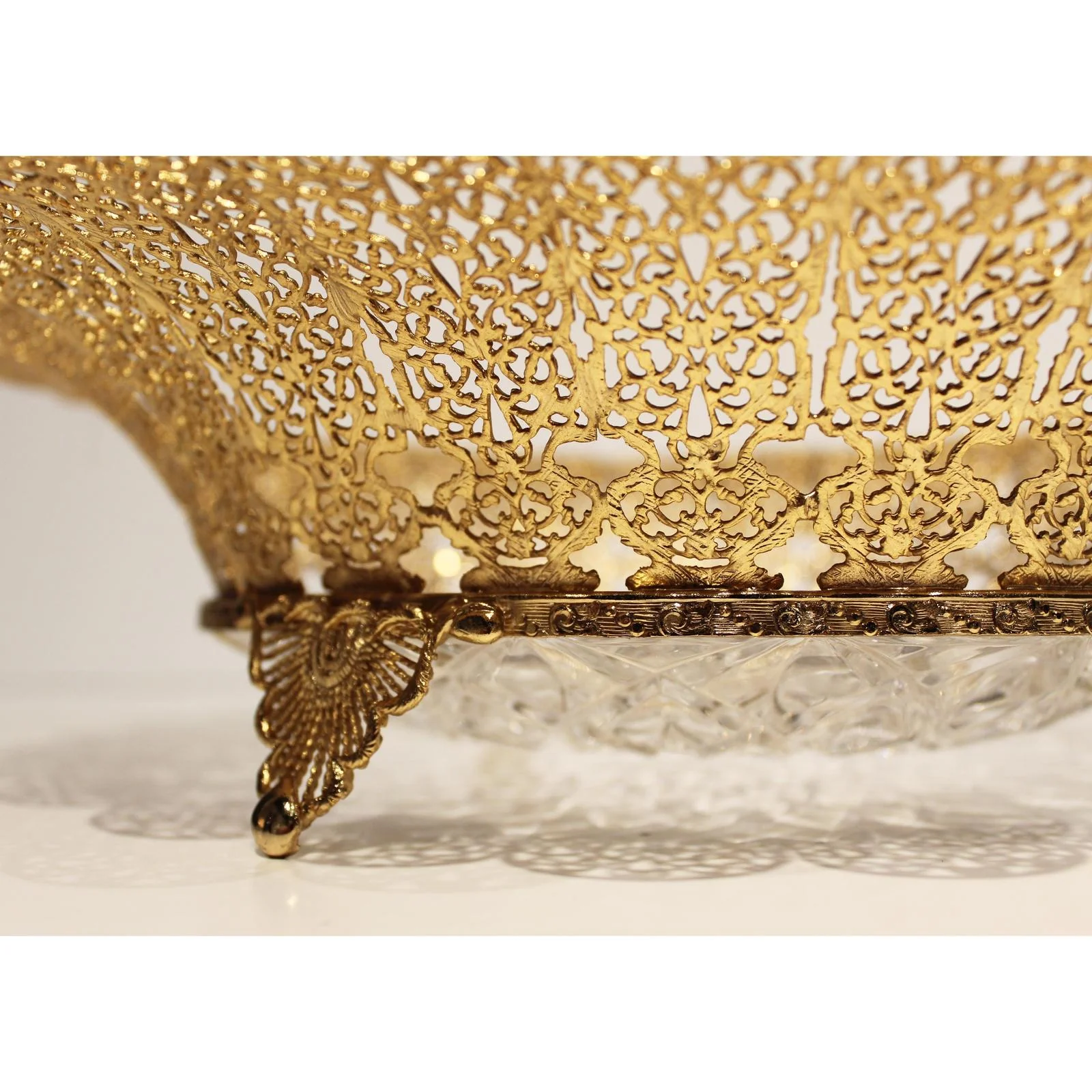 Maitland Smith Carved Crystal Bowl - Image 3