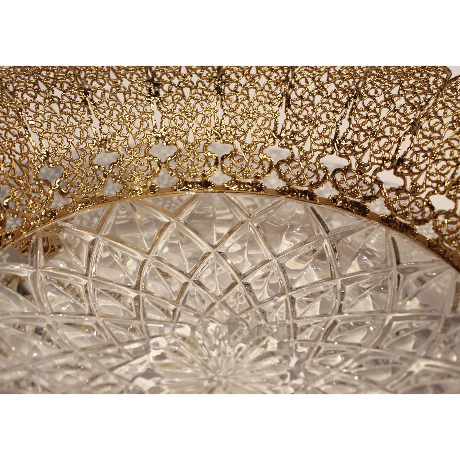Maitland Smith Carved Crystal Bowl - Image 4