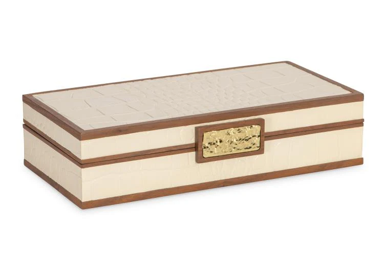 Maitland Smith Cream Stacking Boxes - Image 11