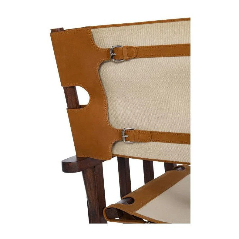 Maitland Smith Felix Camp Chair Cream - Image 4