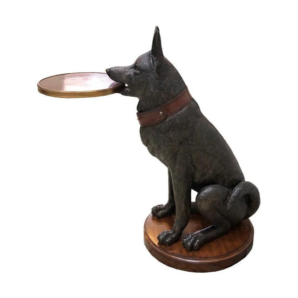 Maitland Smith German Shepherd Accent Table - Image 3