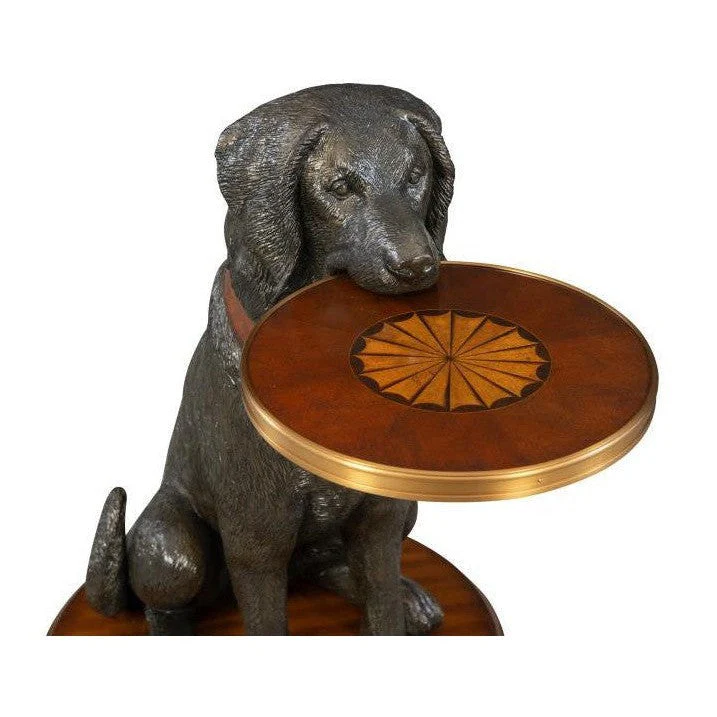 Maitland Smith Golden Retriever Accent Table - Image 4