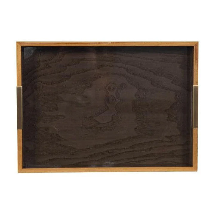 Maitland Smith Grey Burl Tray - Image 4