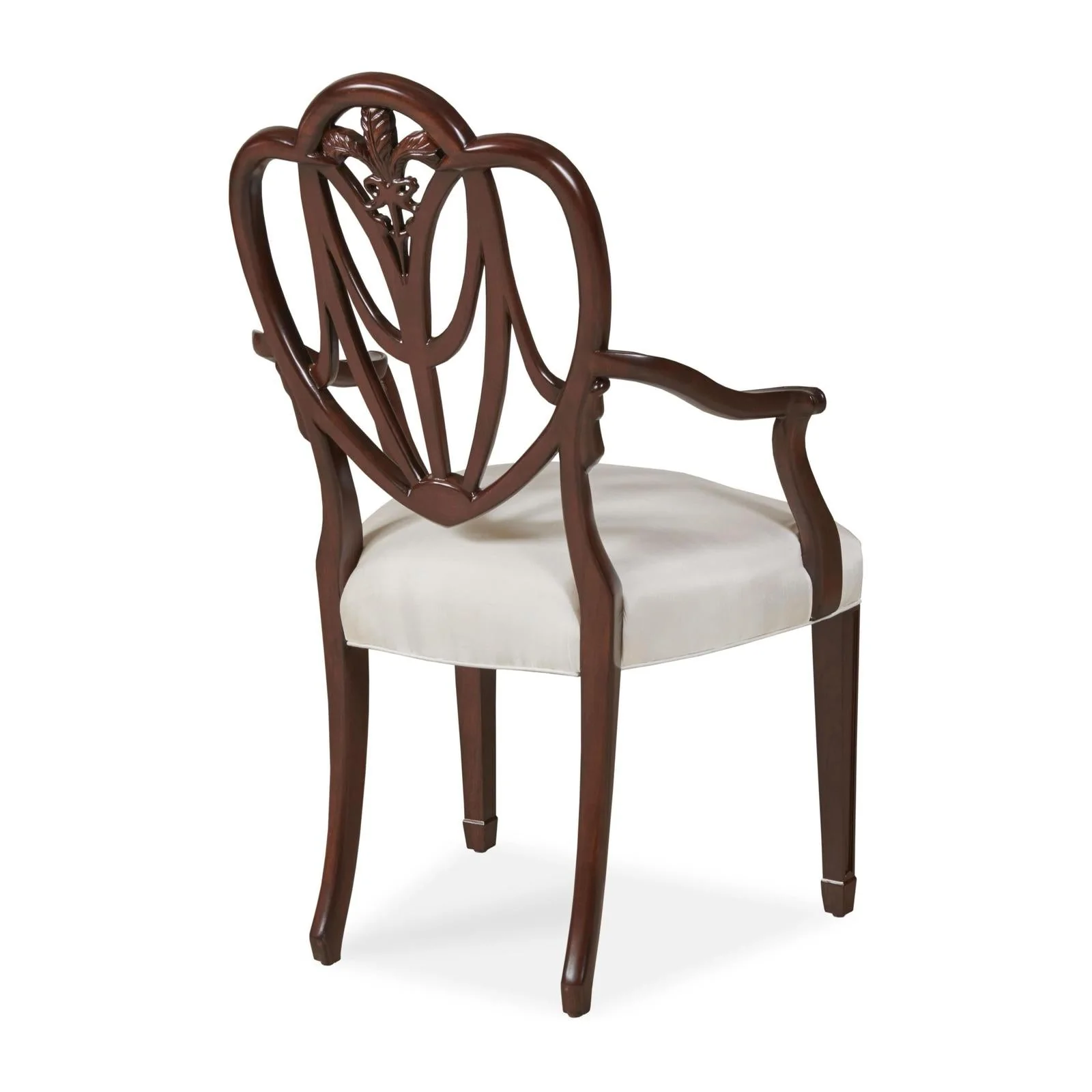 Maitland Smith Heart Arm Chair Pearl - Image 3